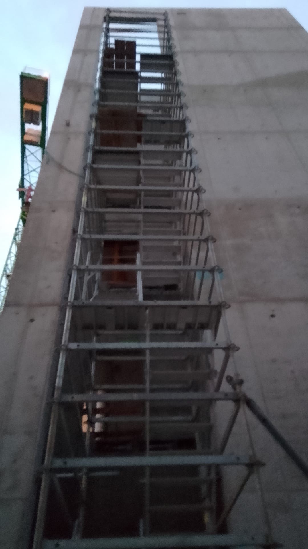 Šalunková šachta na stavbě