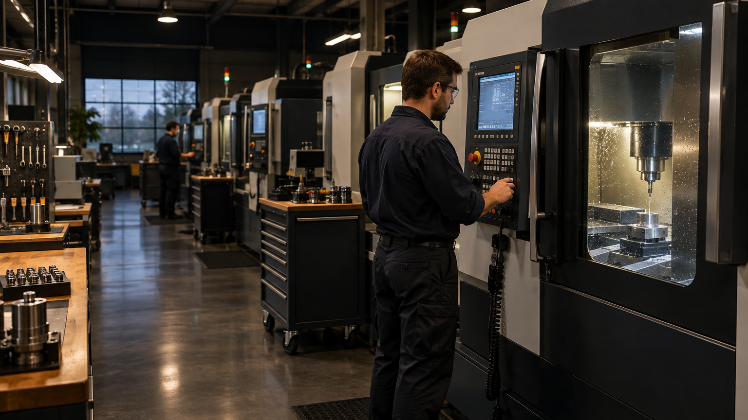 Machine shop of the MecAnt facility