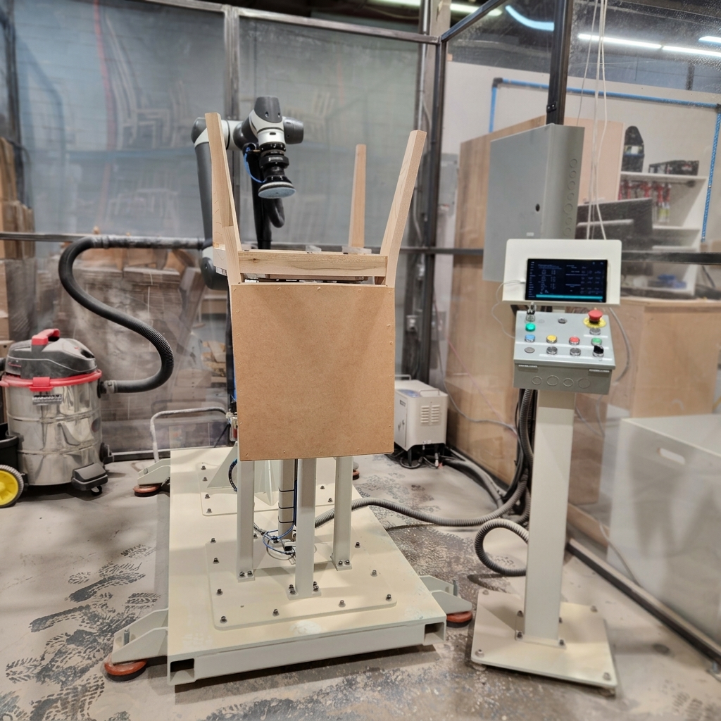 Direct D'la Shop cobot sanding system