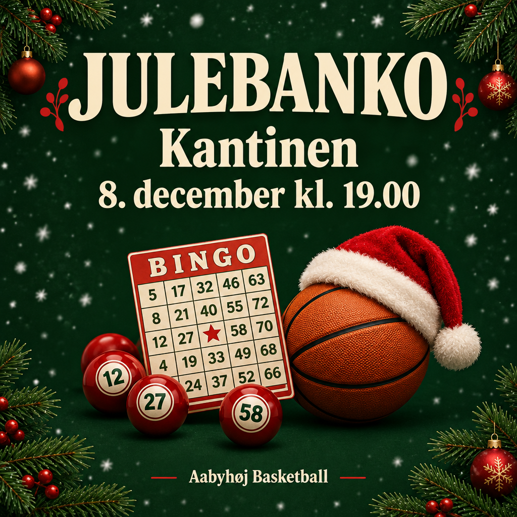 Julebanko i kantinen 8. december kl. 19.00 - Aabyhøj Basketball