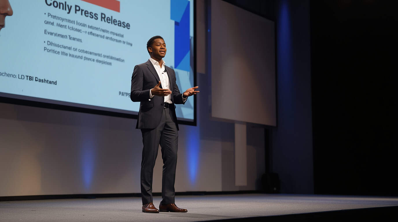 What are the seven parts of a press release?