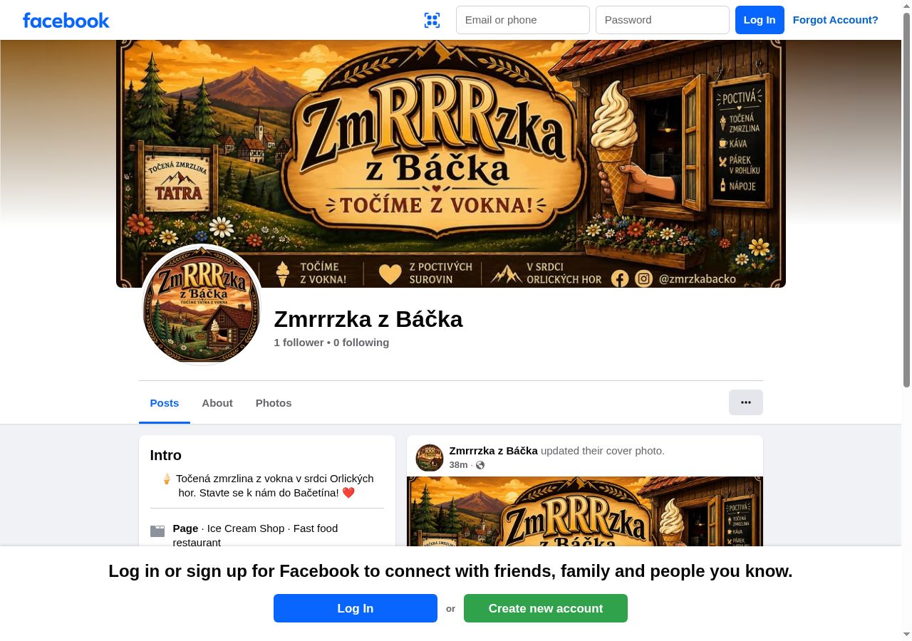 Facebook profil – ZmRRRzka z Báčka