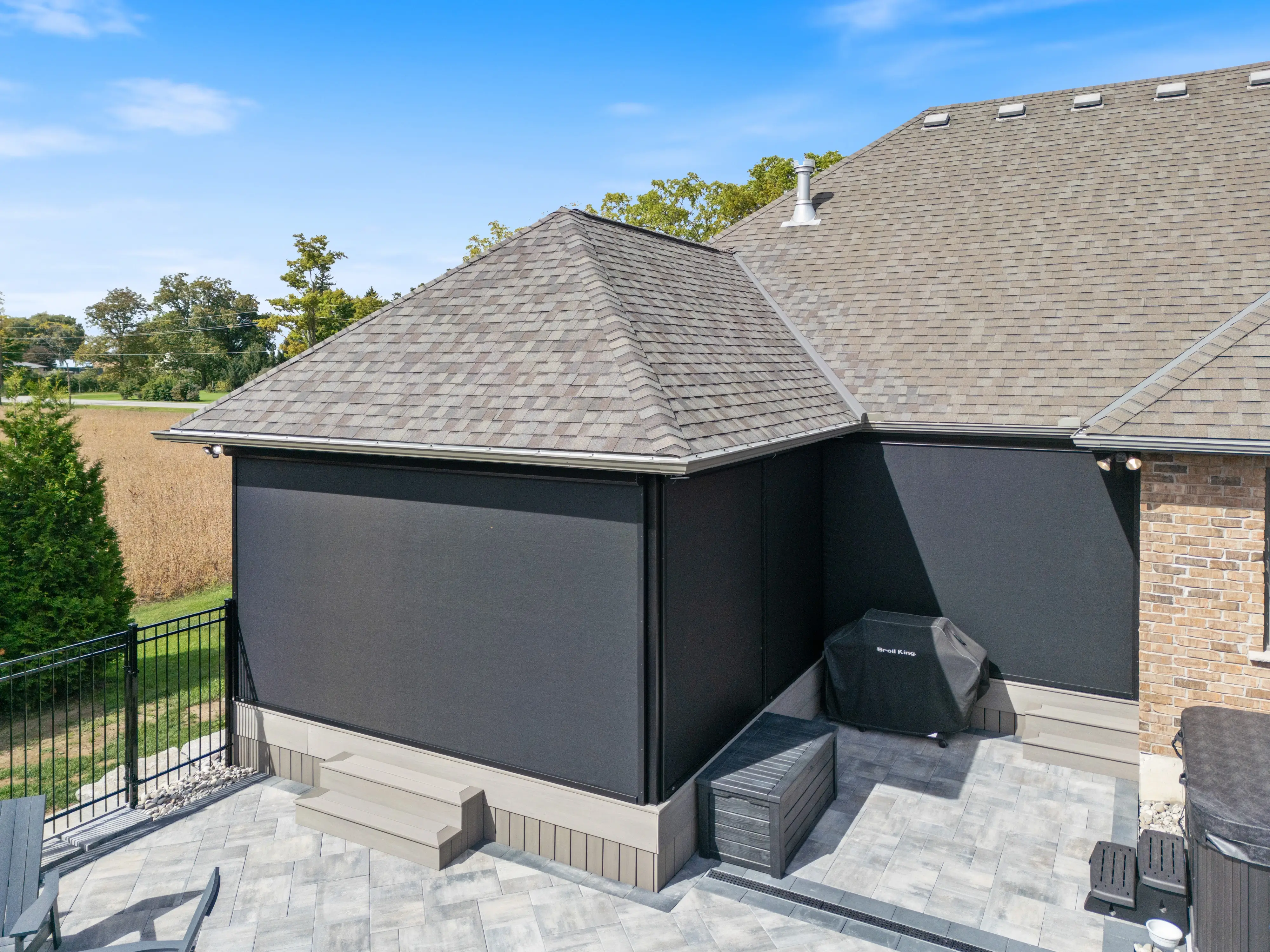 Roll shutter installation on residential home — Vastek Solutions