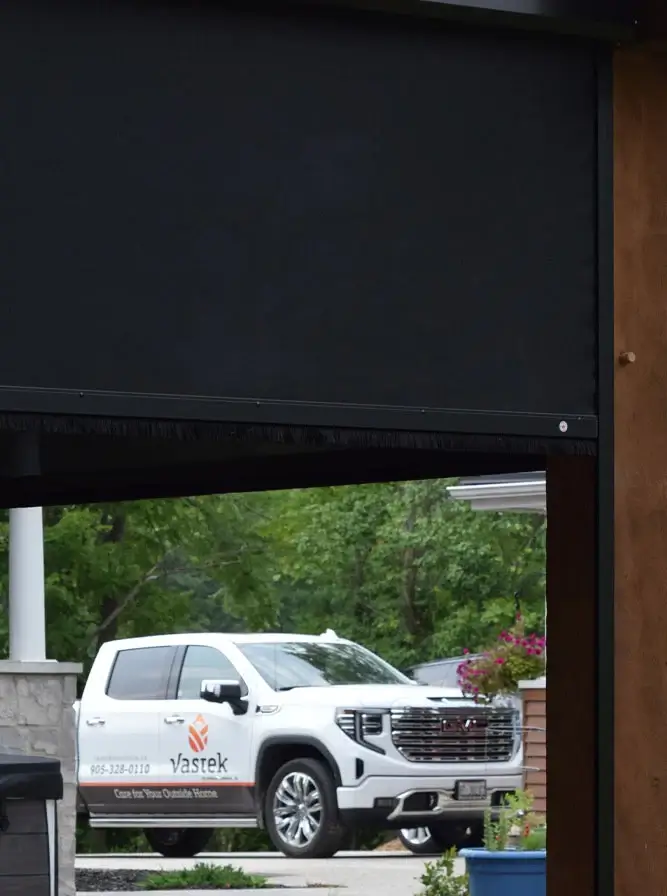 Retractable sun blind installation — Vastek Solutions