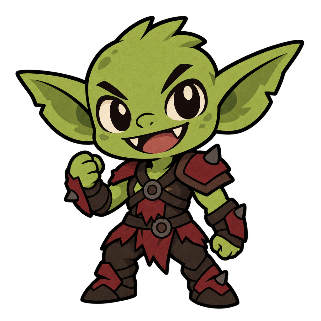 Maskot Goblia, gobelín