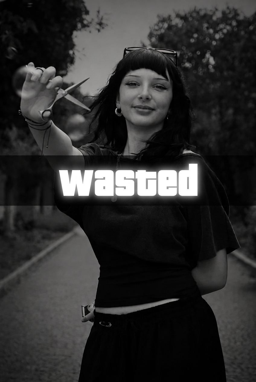 Kája - stylizovaná Wasted karta