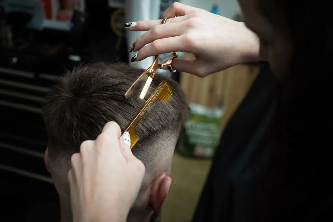 Moment z Phill Fresh Barber a FK Salon 14