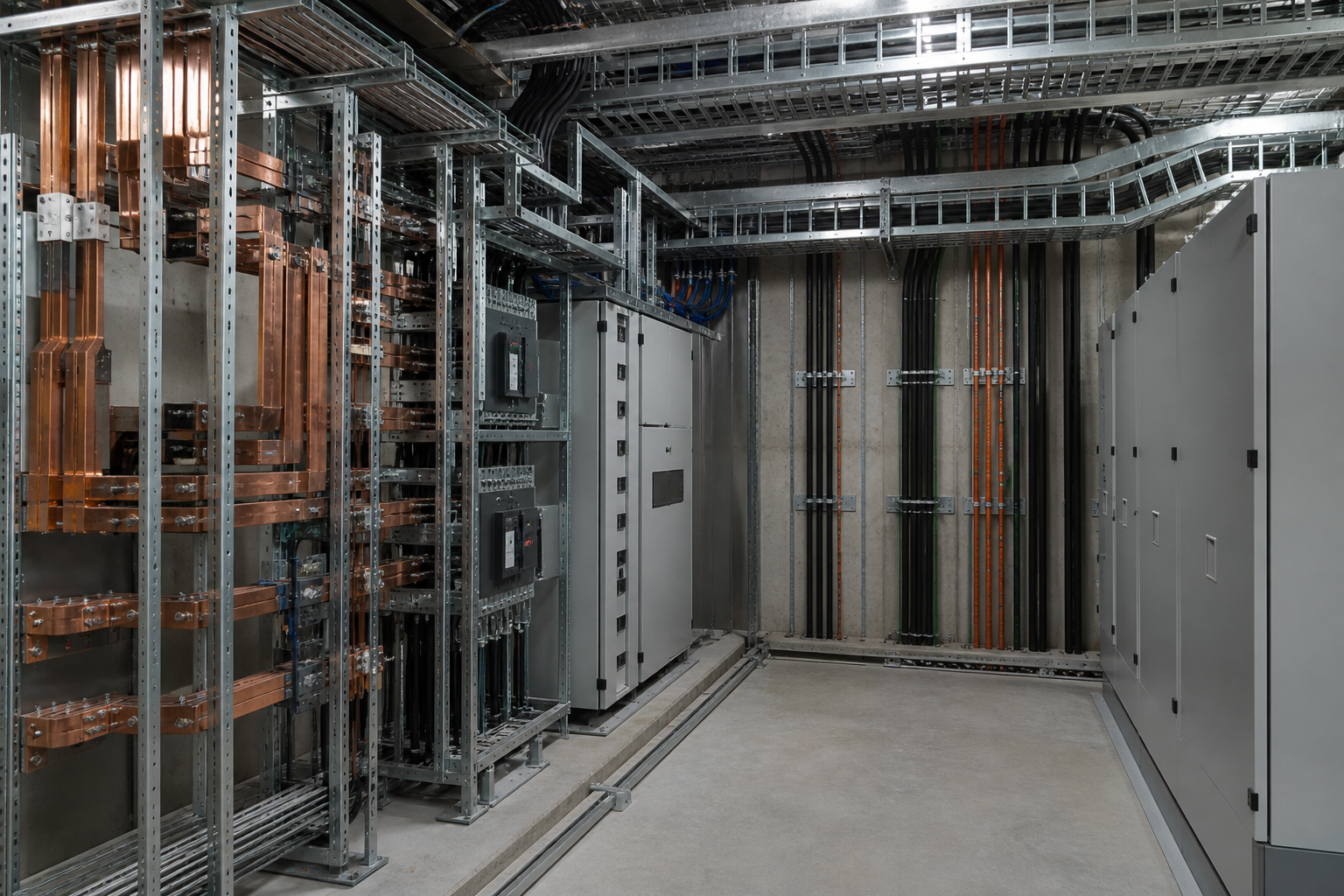 Průmyslová elektrická instalace a rozvaděče