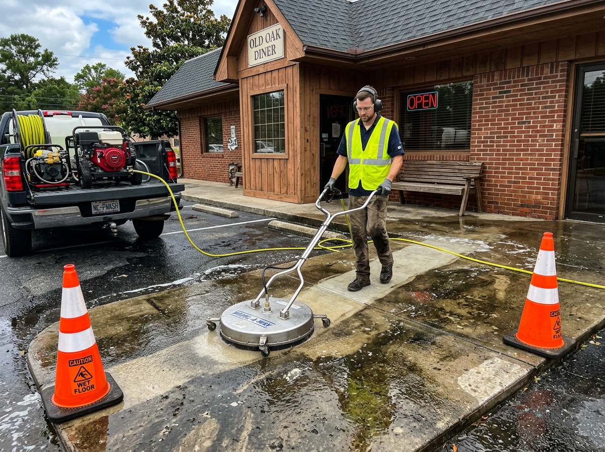 Driveway Cleaning project in Lake Gaston NC