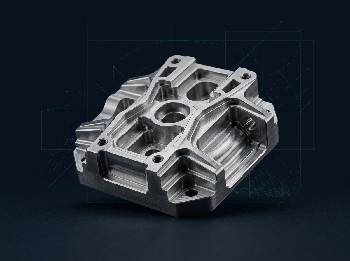 Geometrically complex precision-machined component