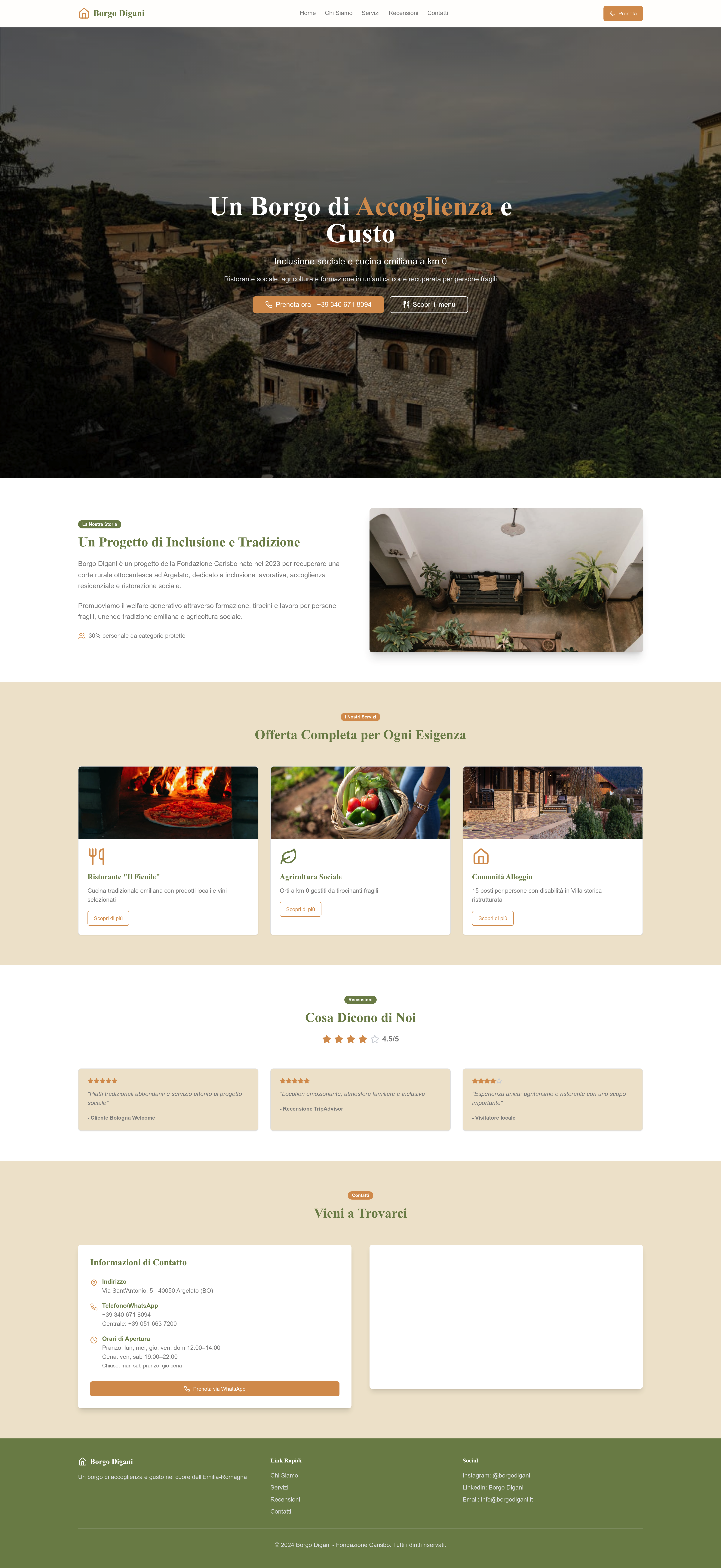 Borgo Digani Website