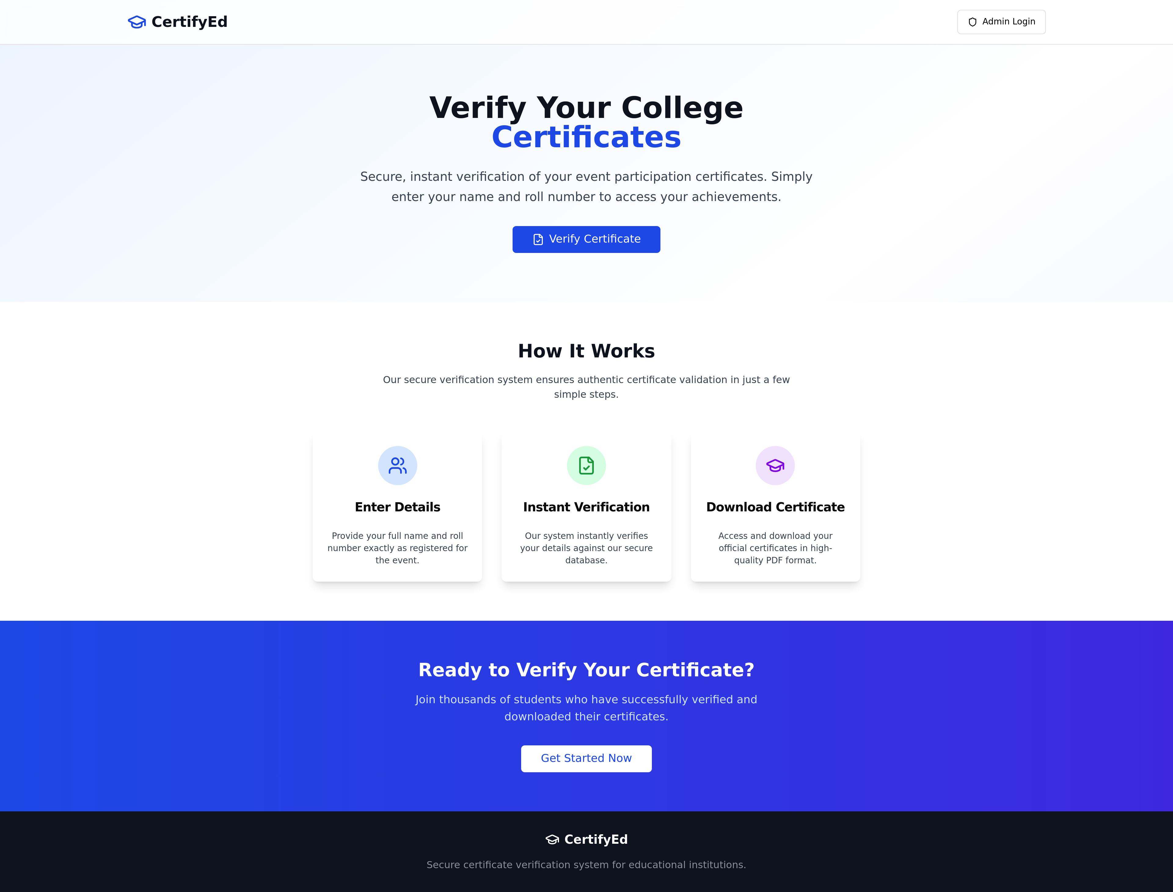 Event Certificates
