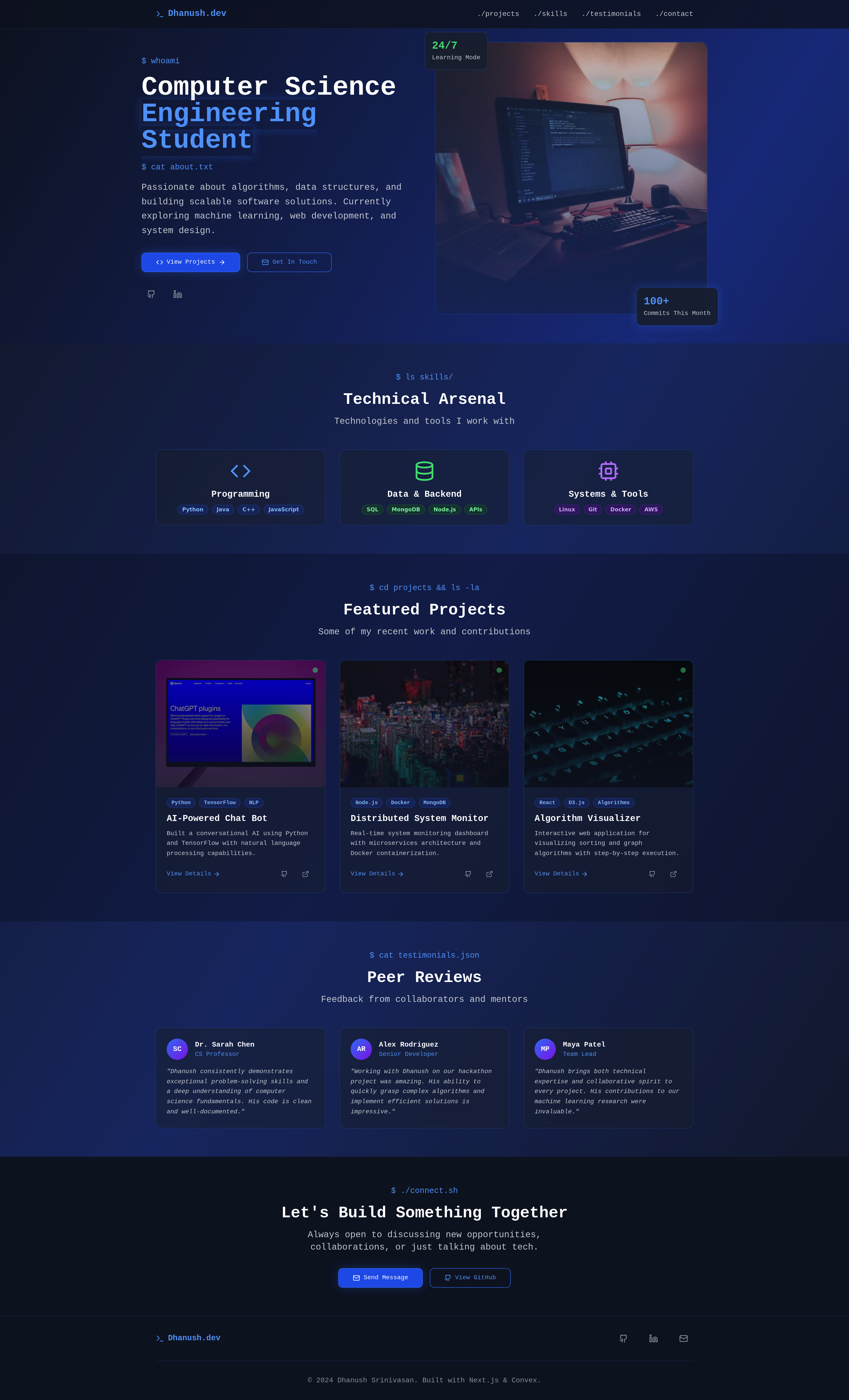 Portfolio Website Ideas