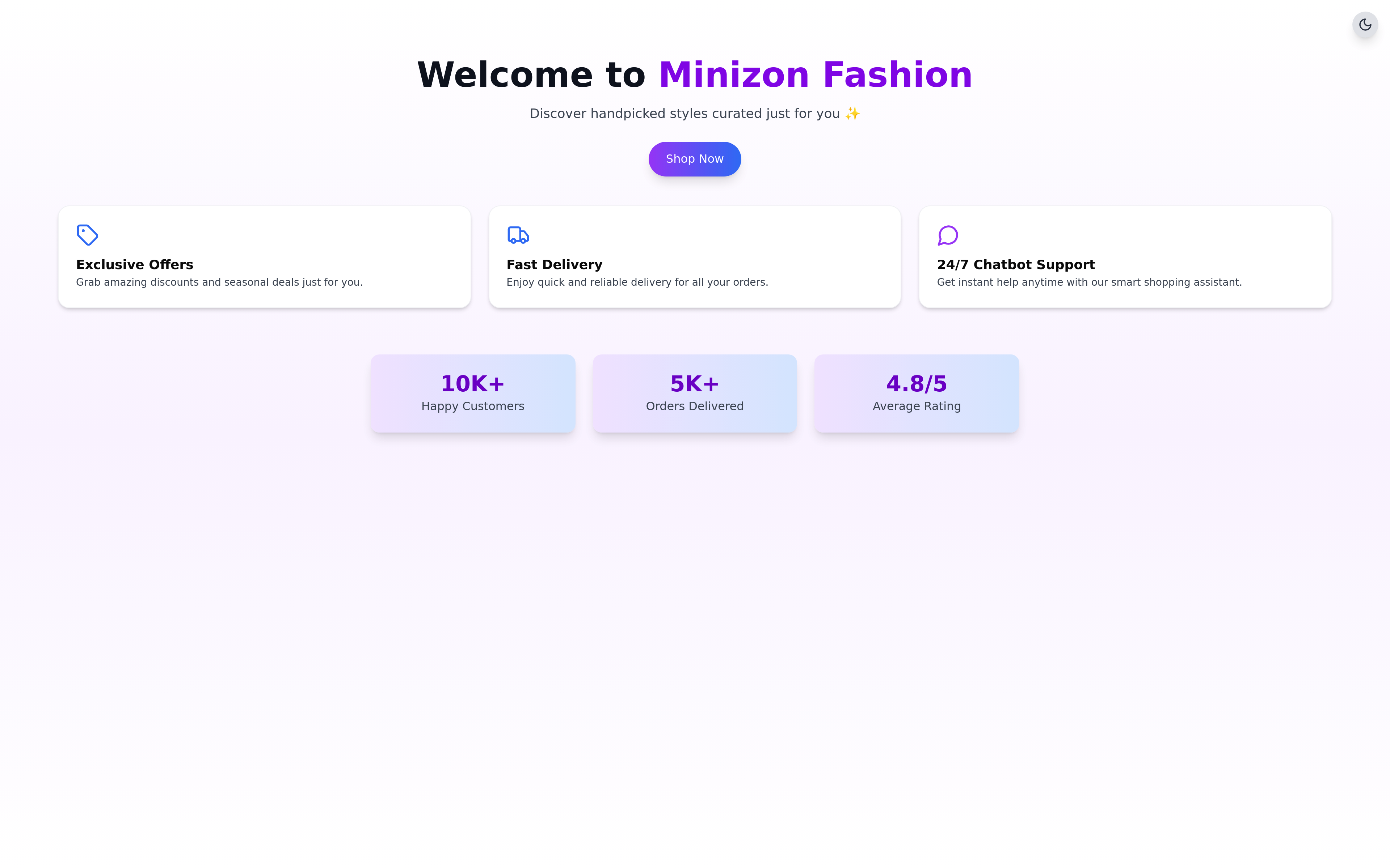 React Homepage