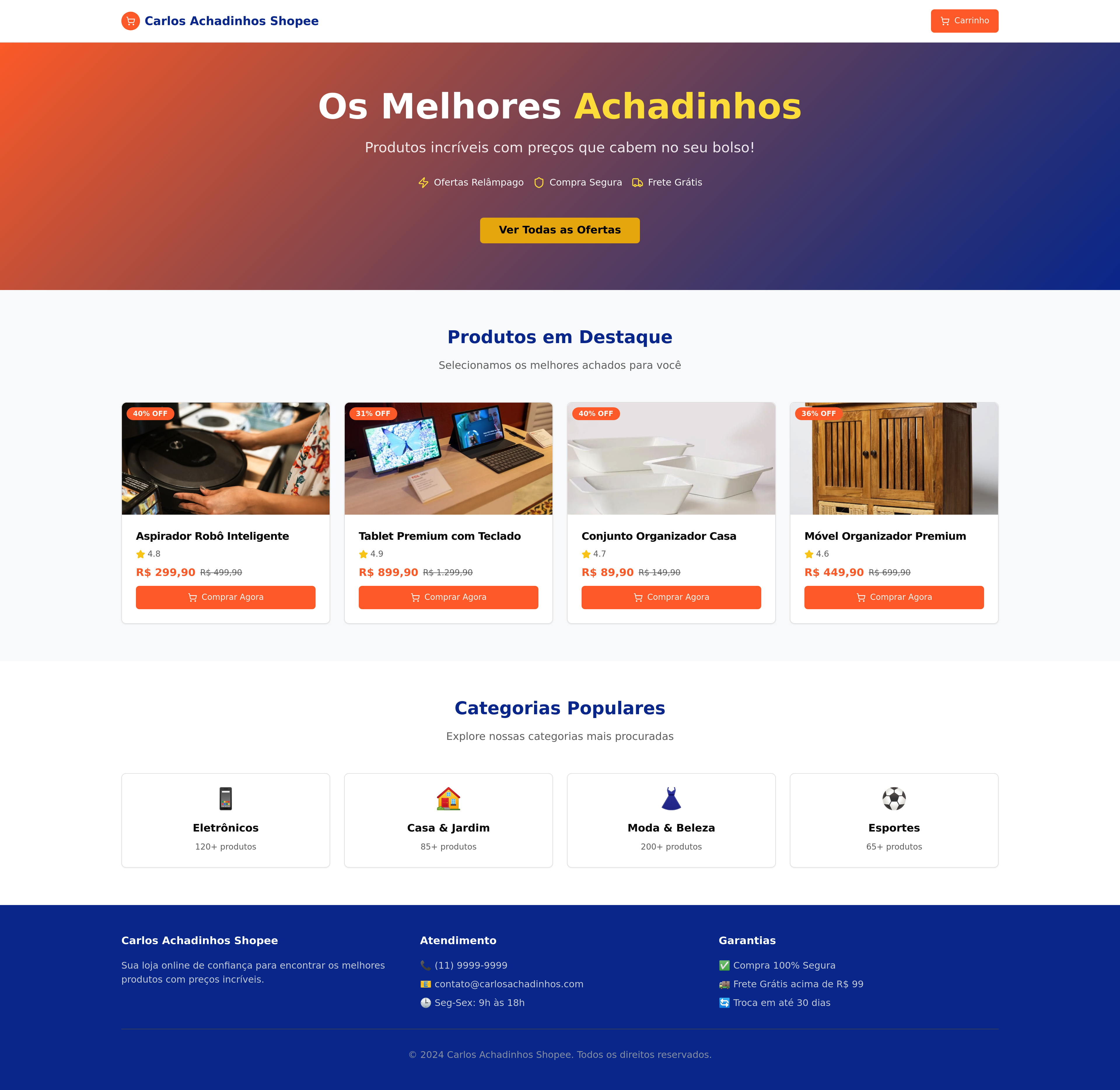 Carlos Achadinhos Site