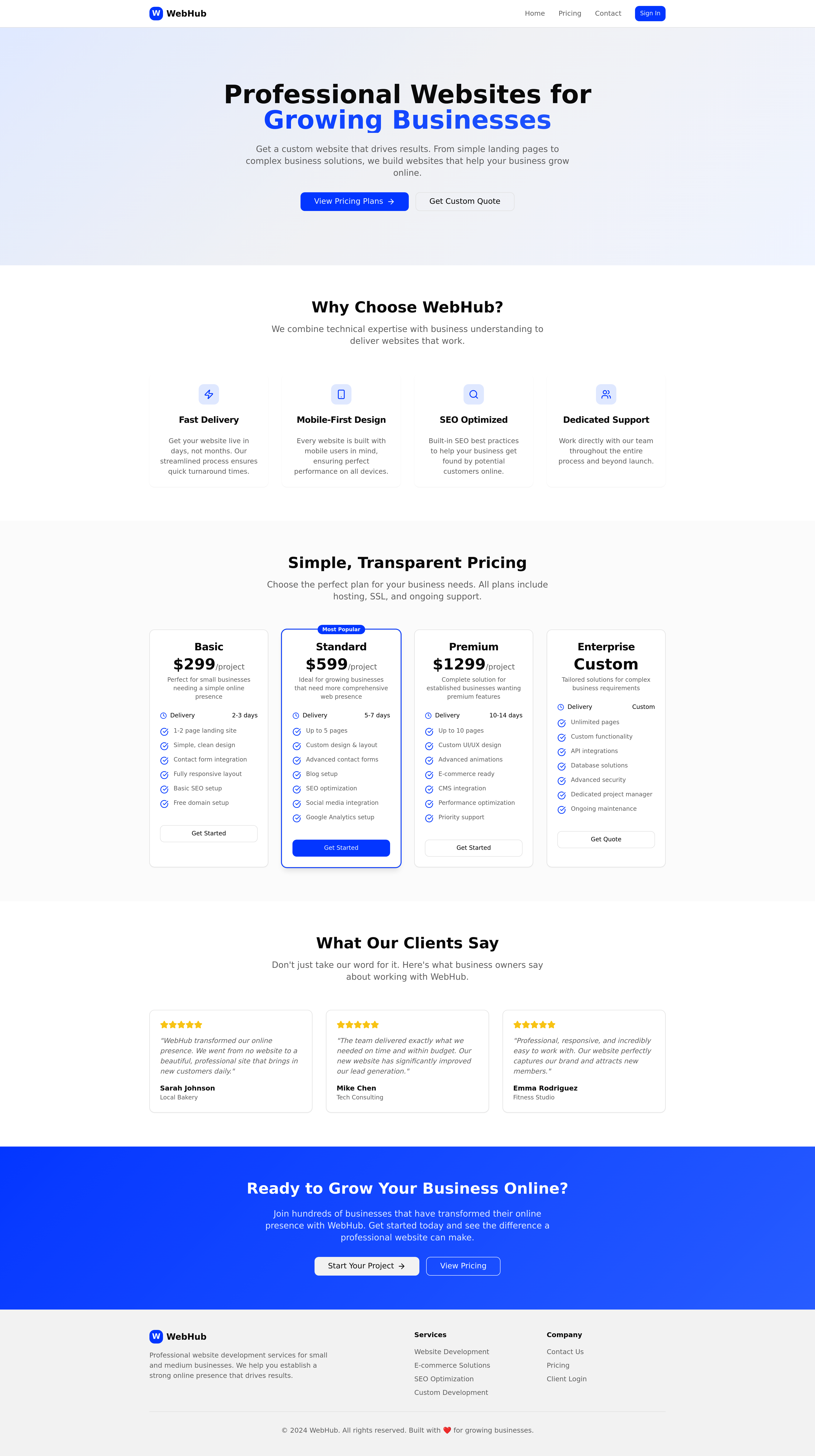 WebHub Platform