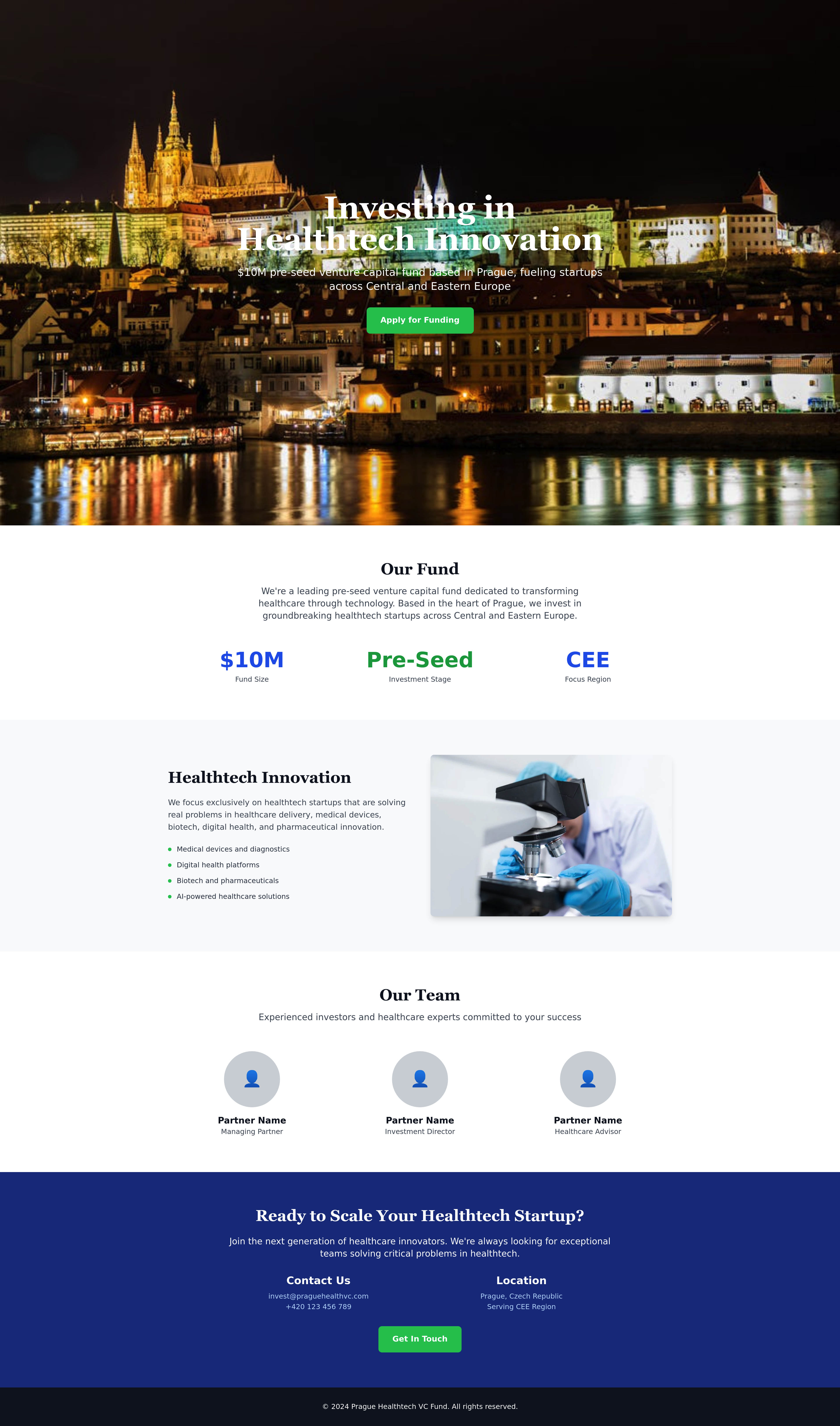 Prague Healthtech VC