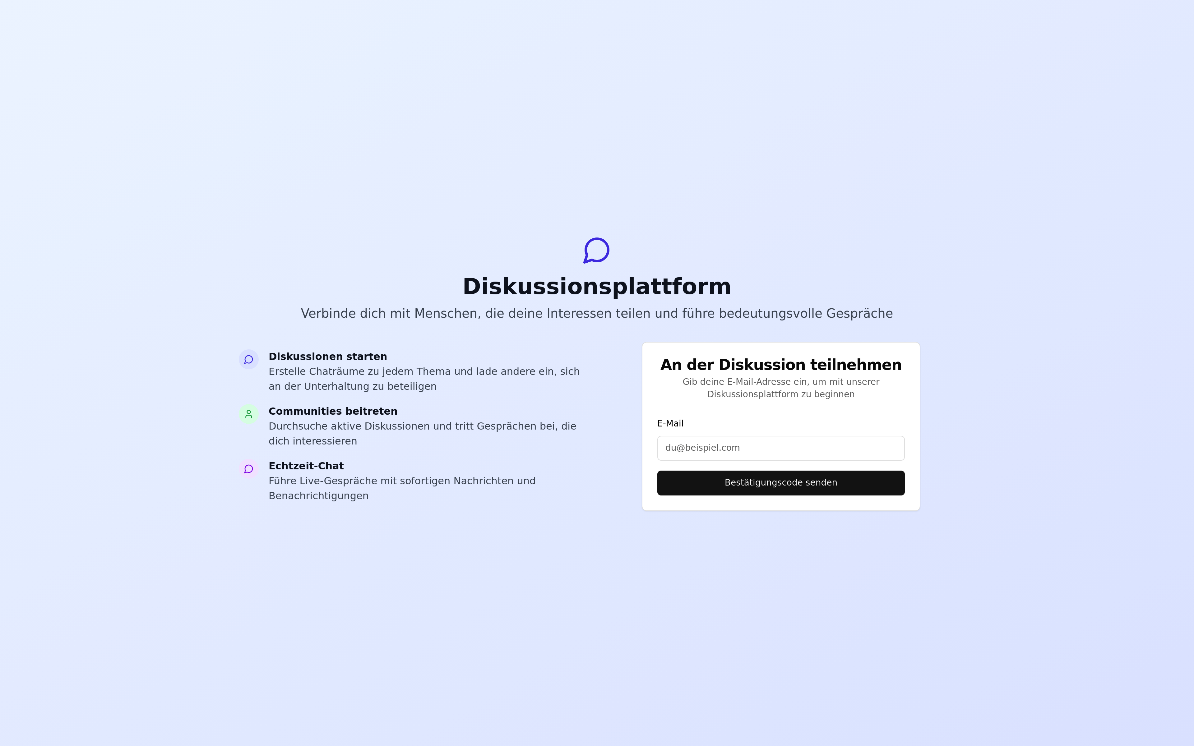 Discussion Website