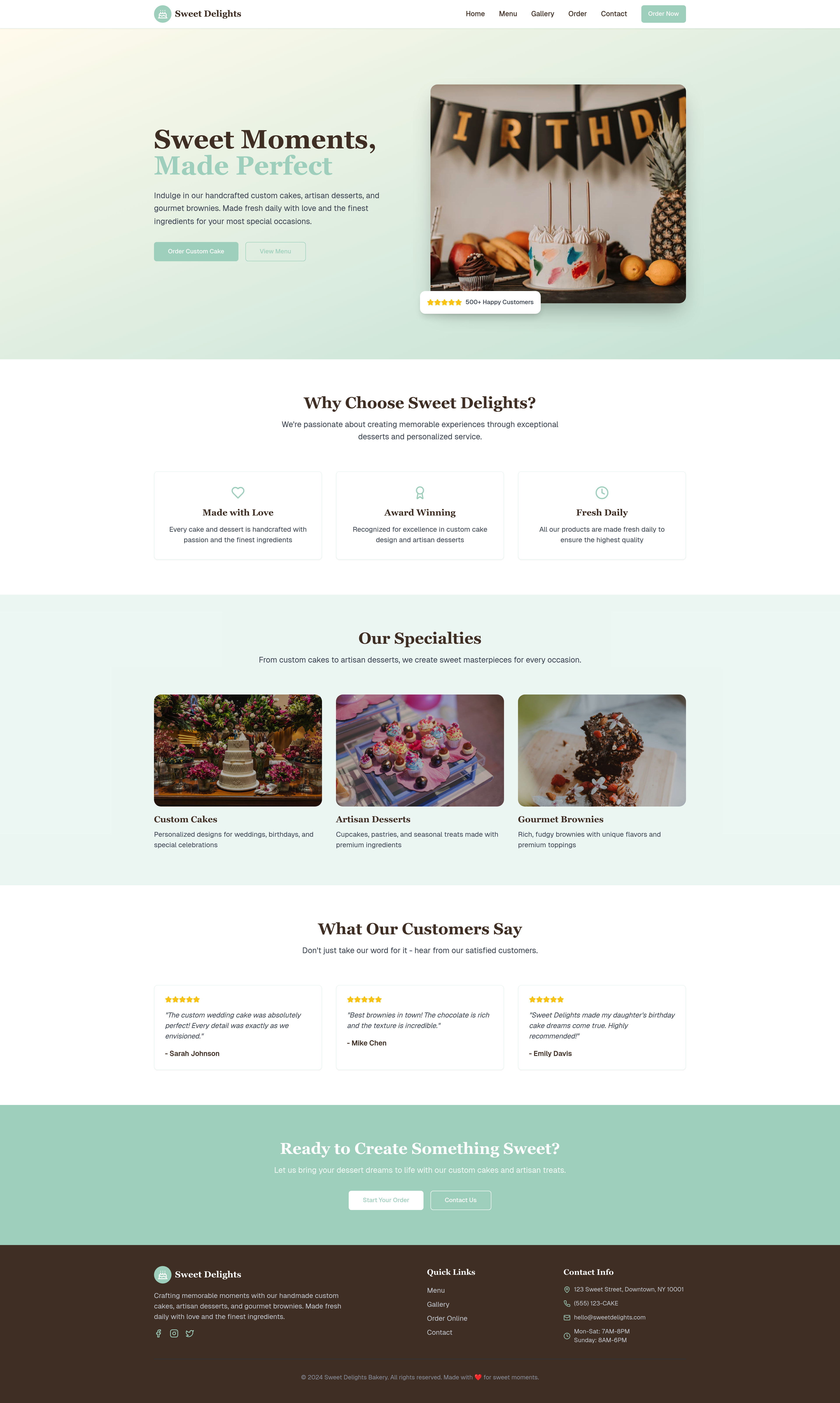 Sweet Website Design
