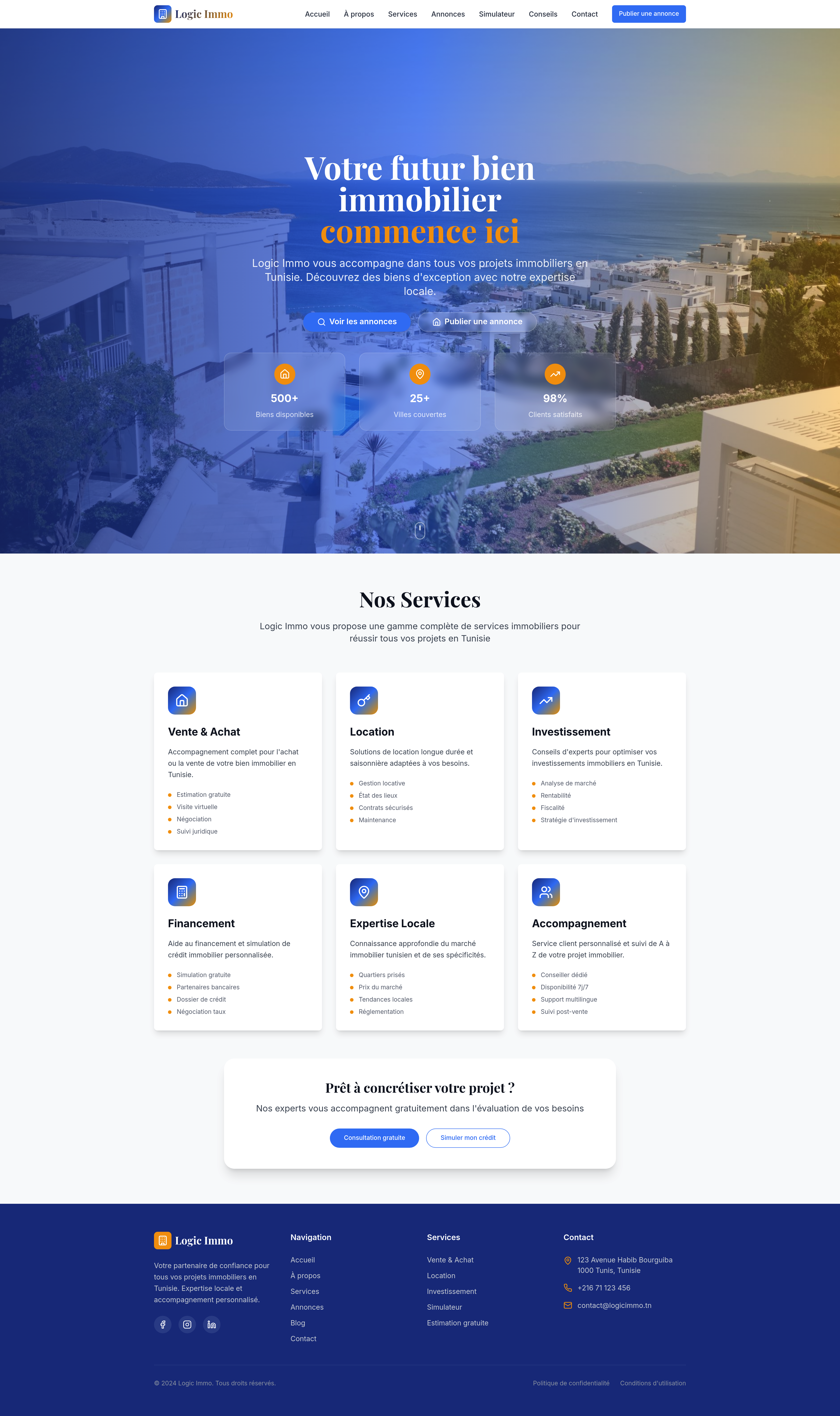 Logic Immo Website