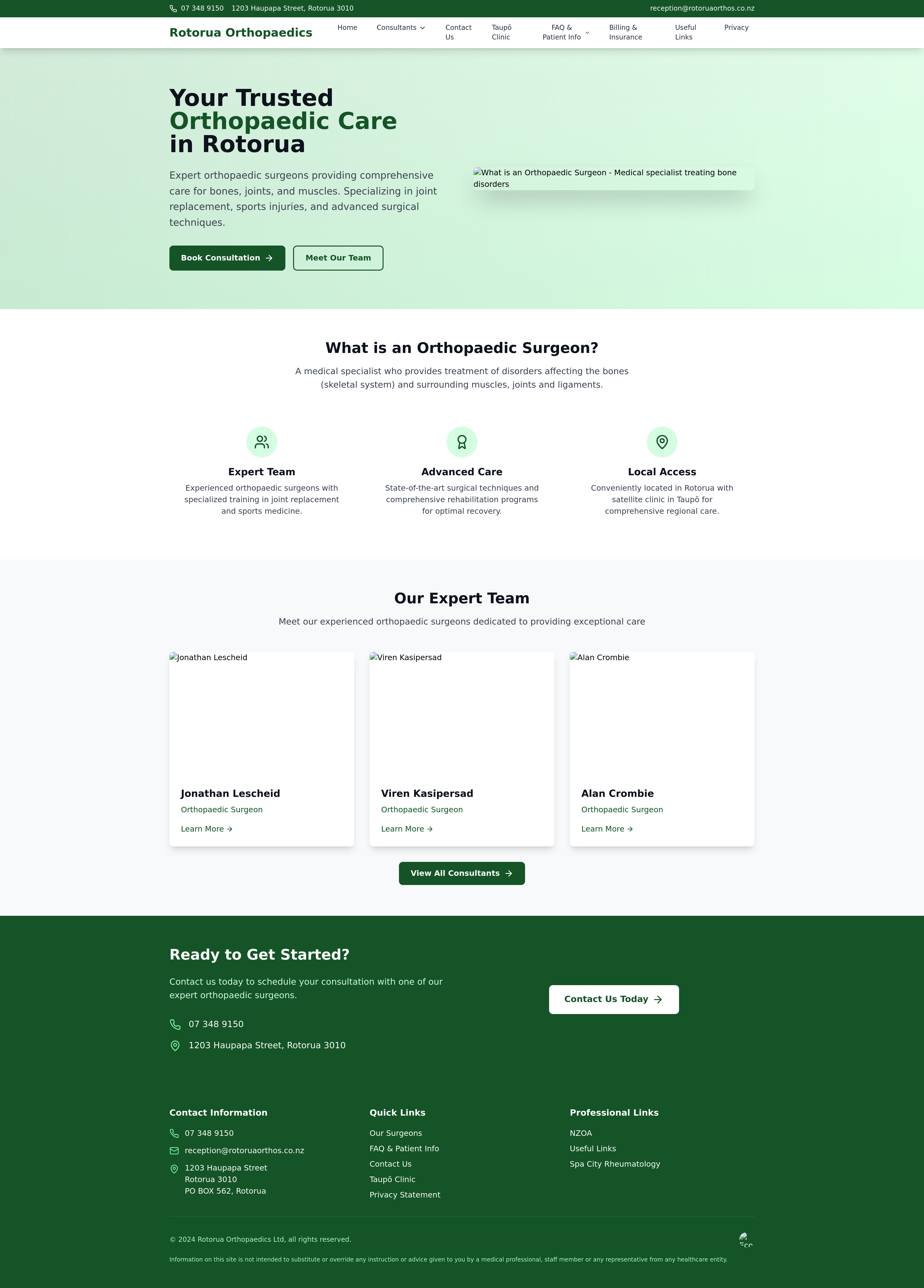 Ortho Clinic Site