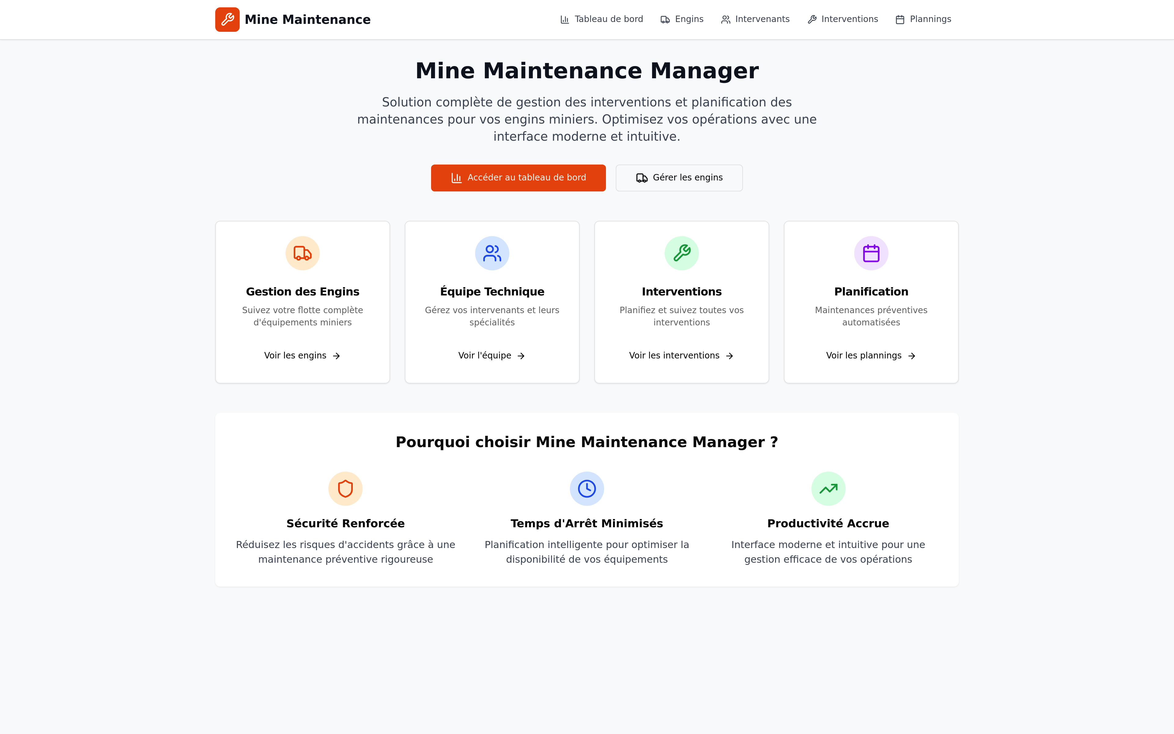 Mine Management App