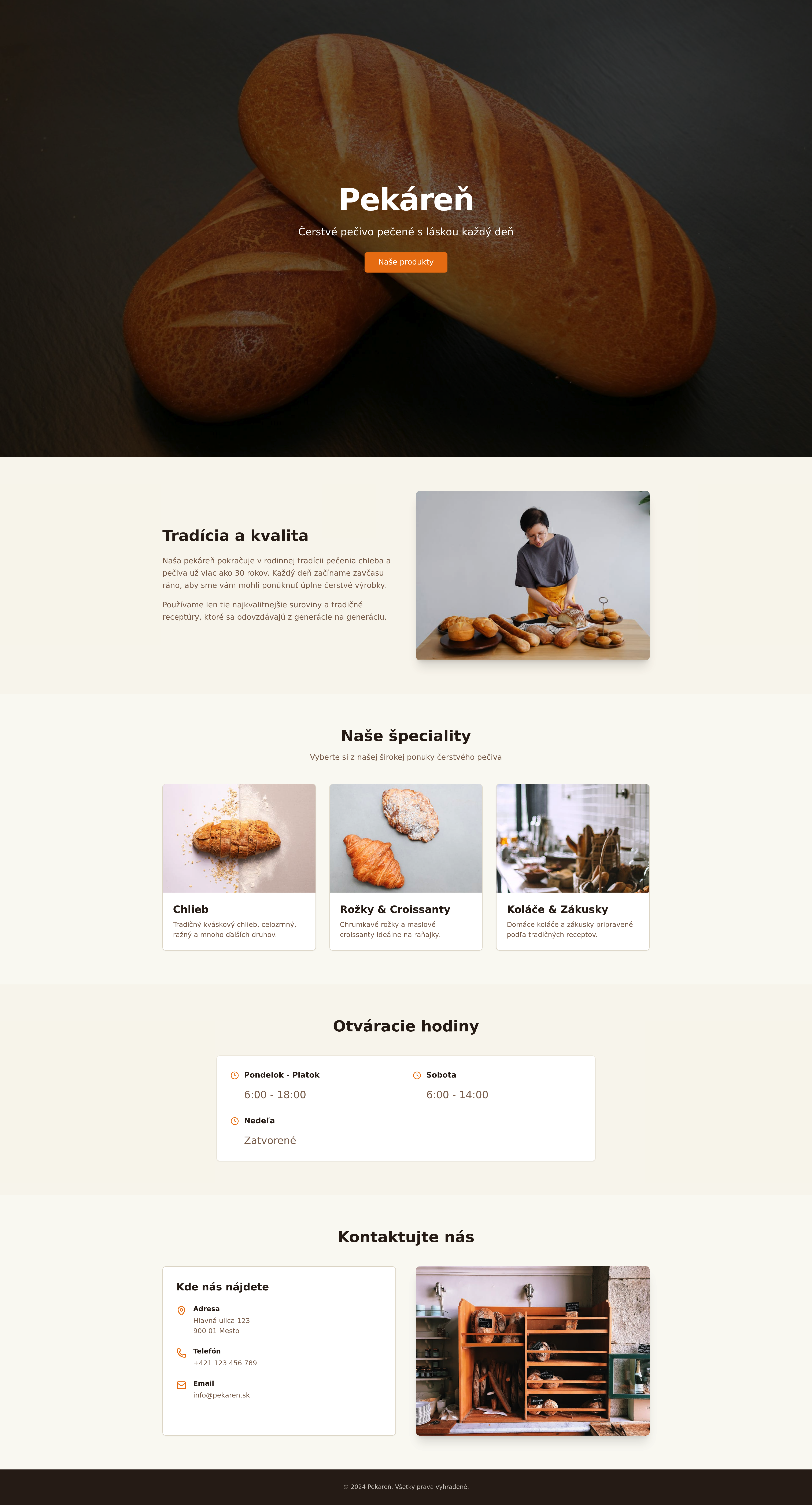 Bakery Website Idea