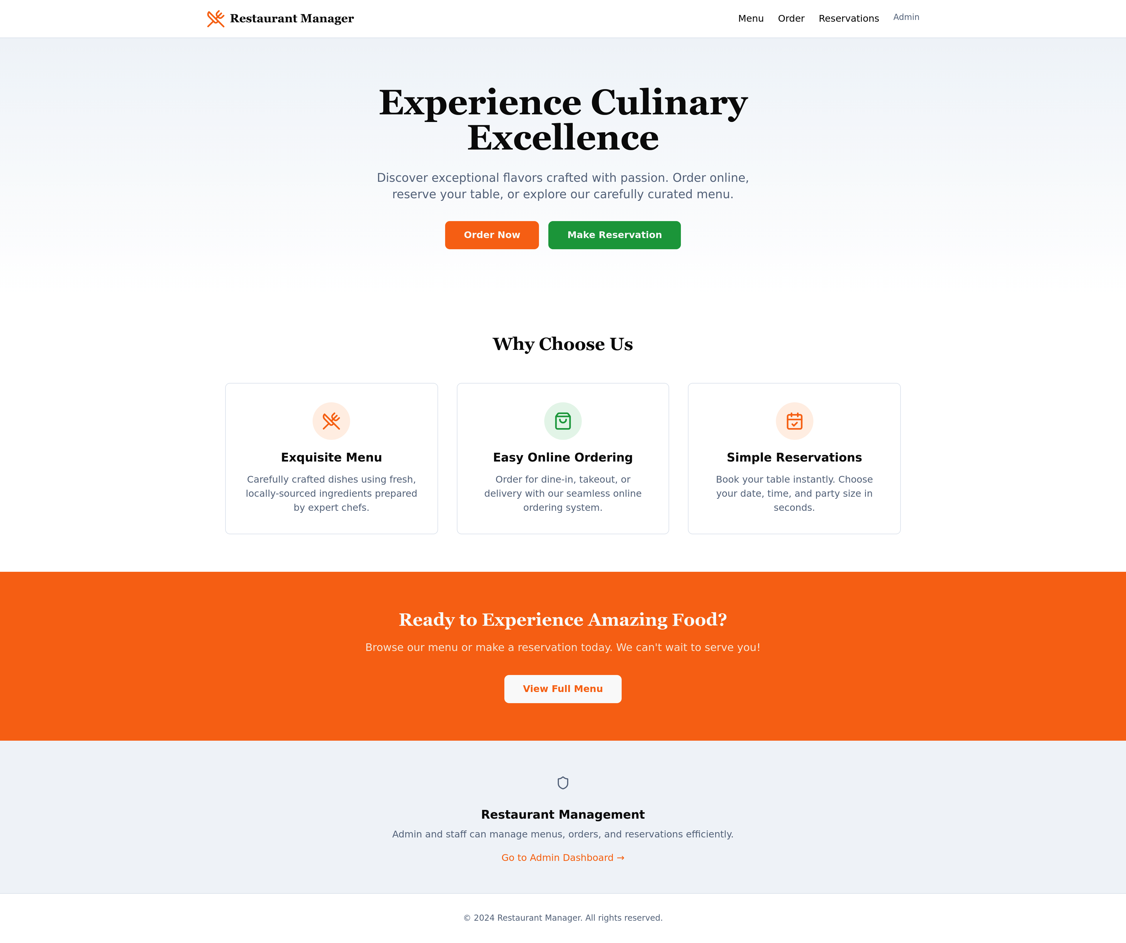 Restaurant Management