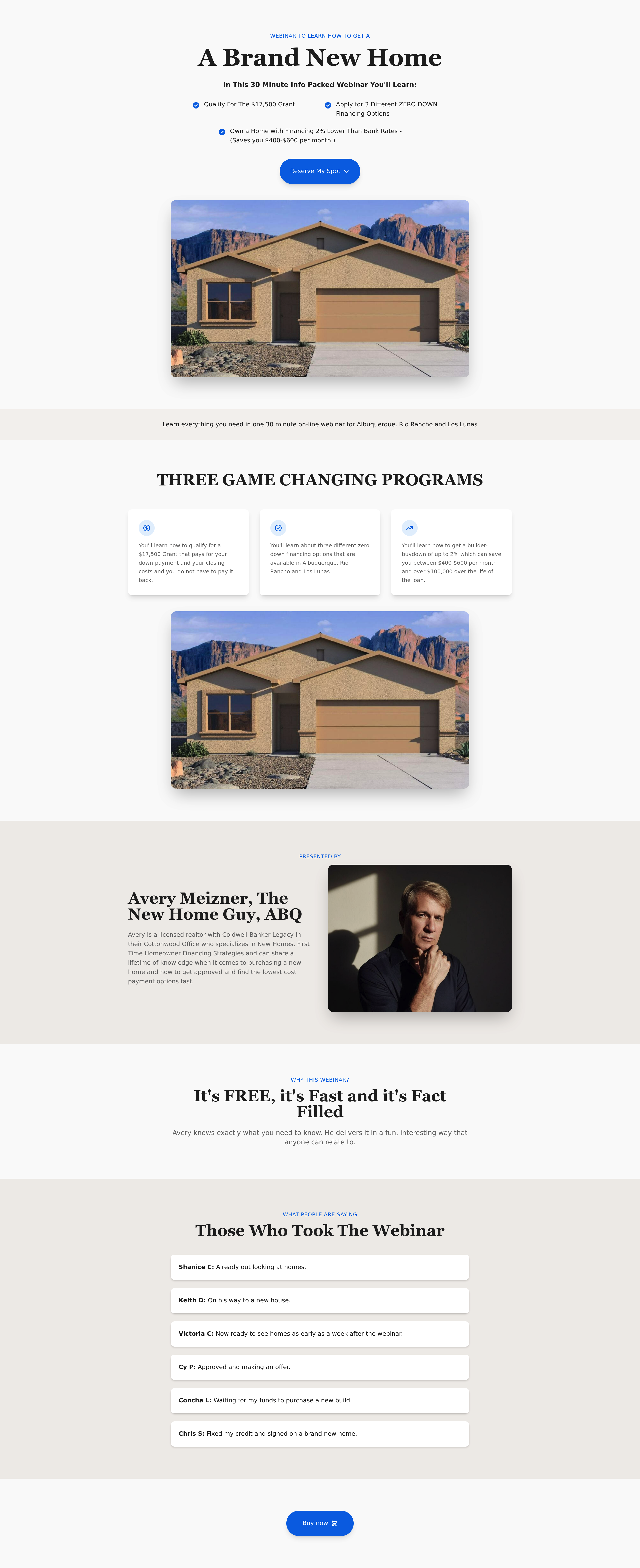 Landing Page Redesign