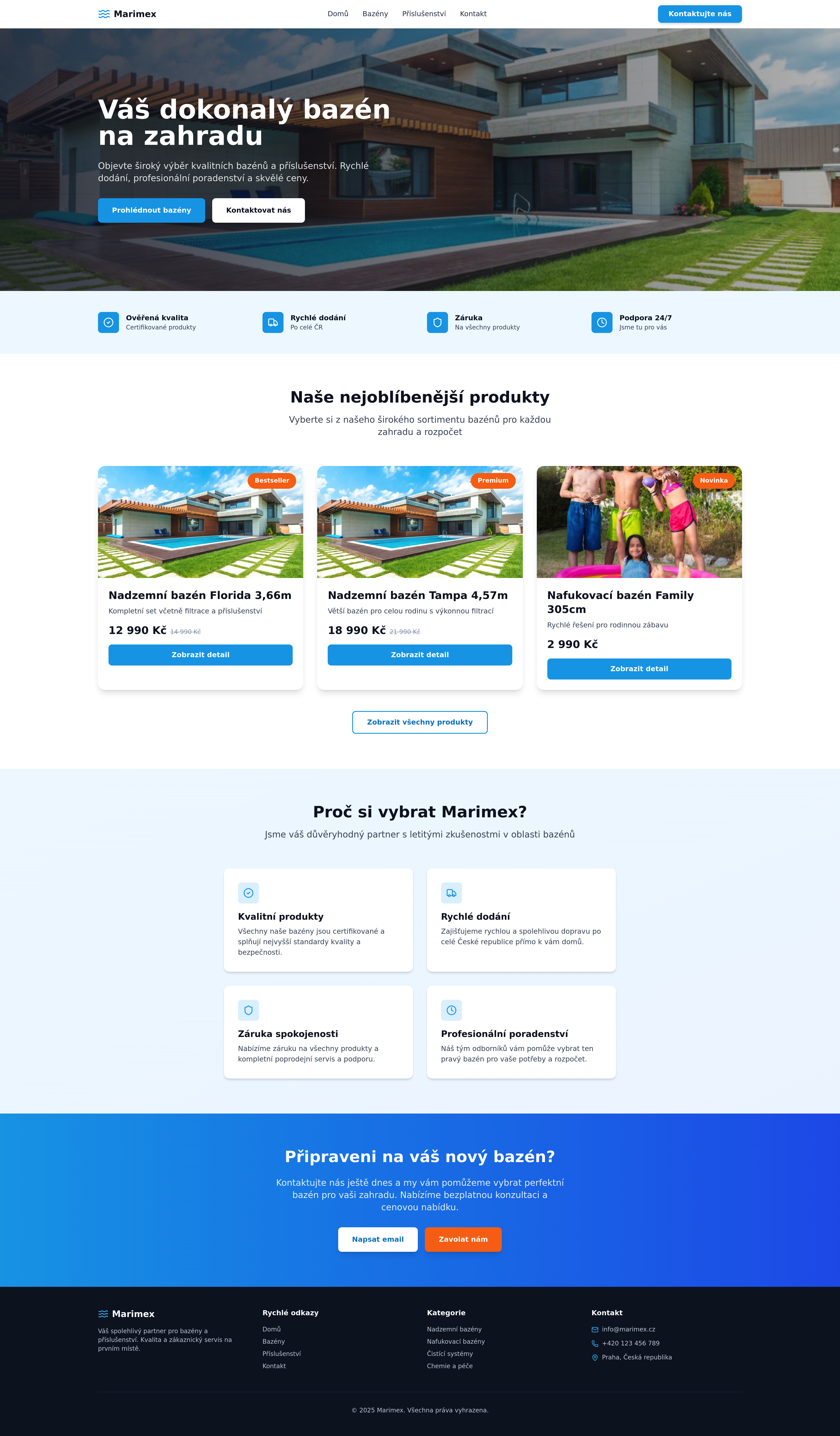 Marimex: Simple Pools