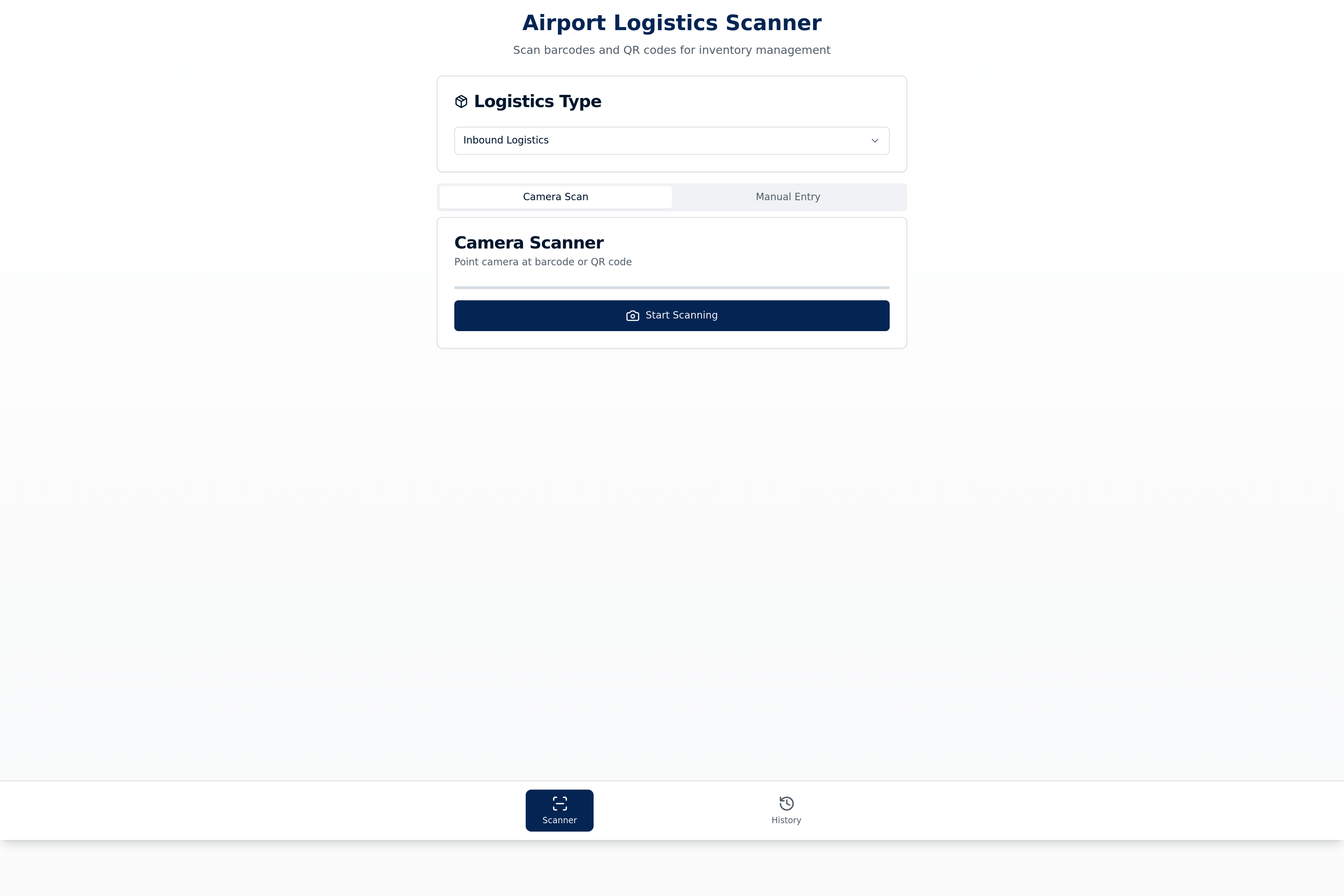 Airport Logistics App