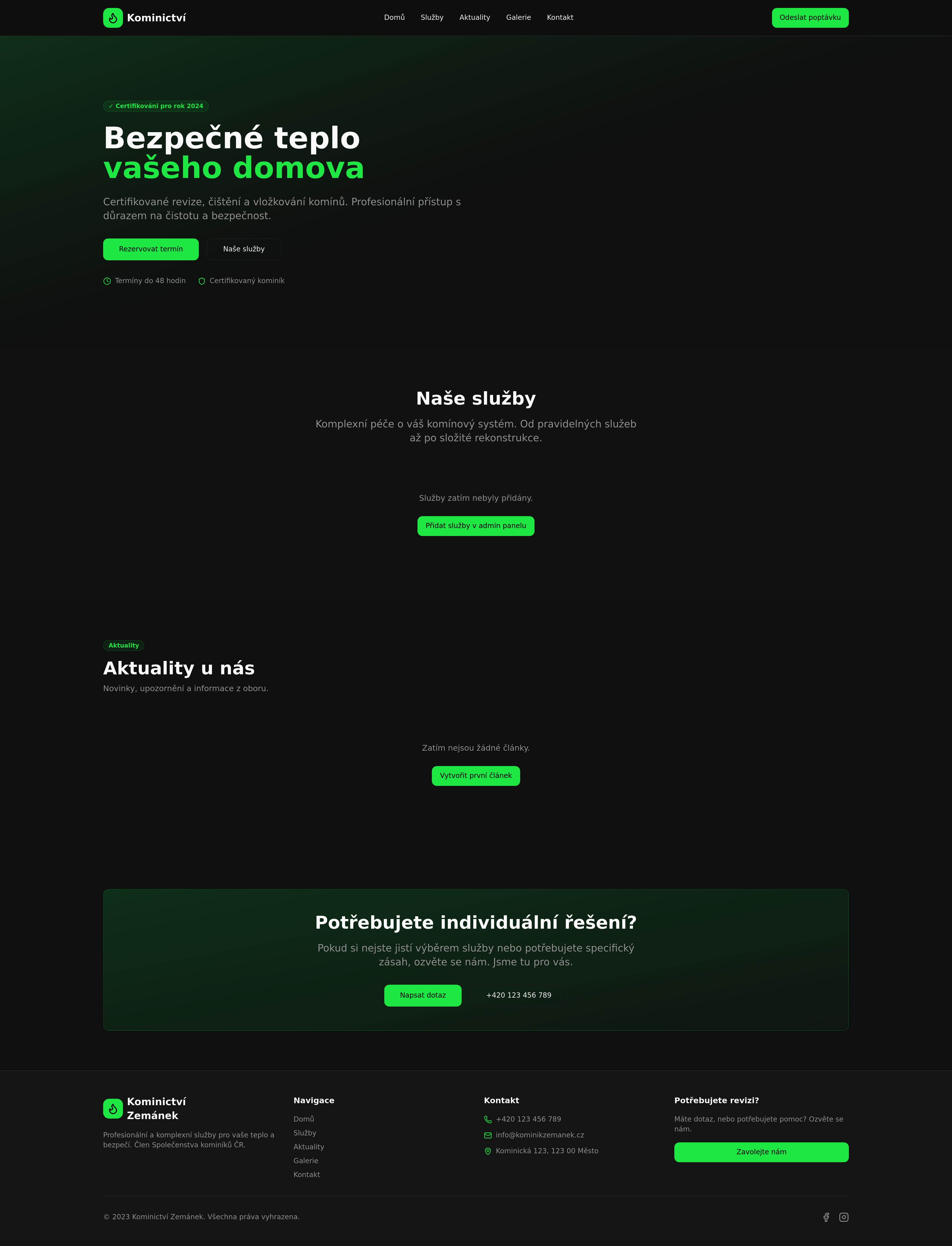 Chimney Sweep Website