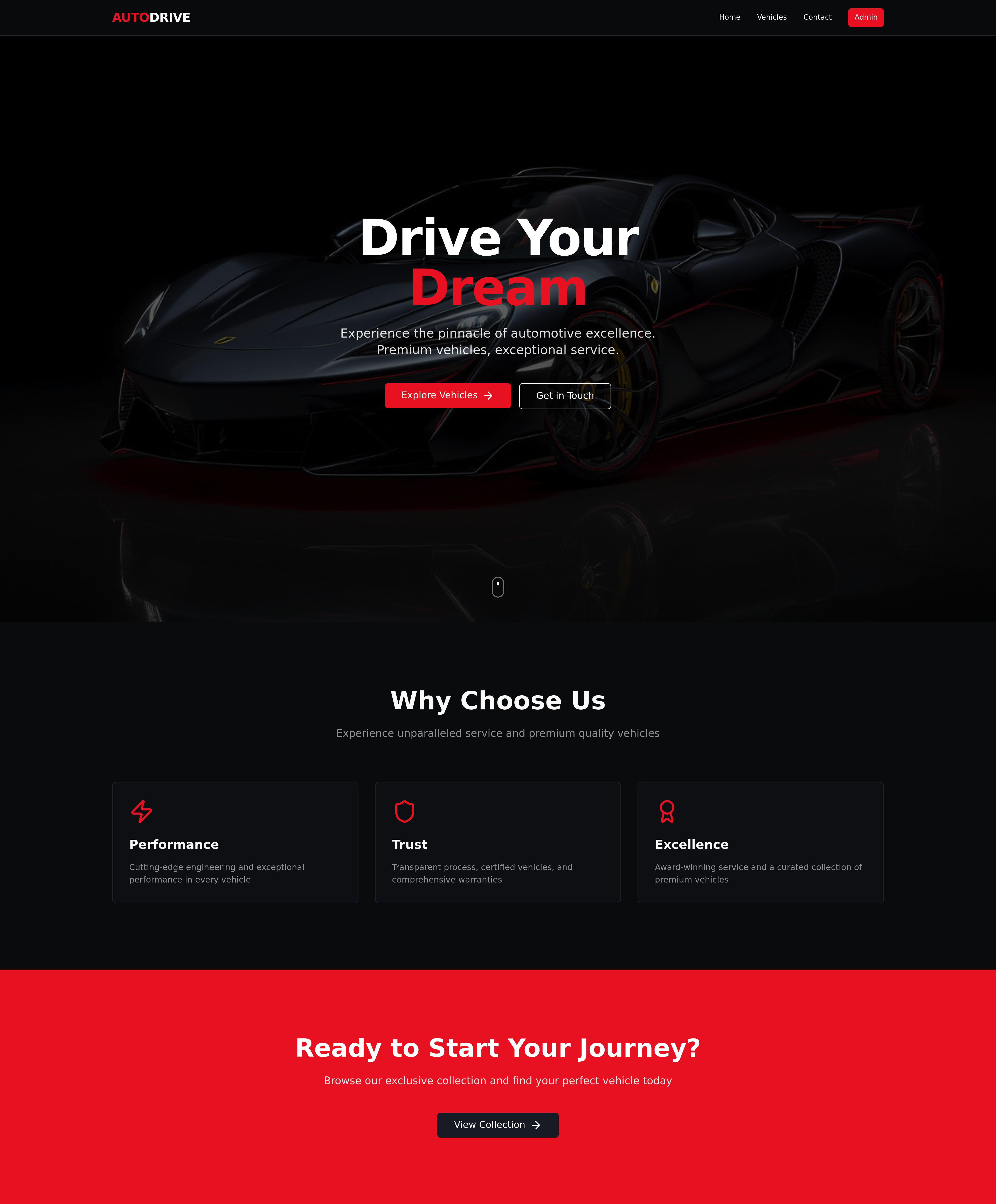 Automotive Website Concept