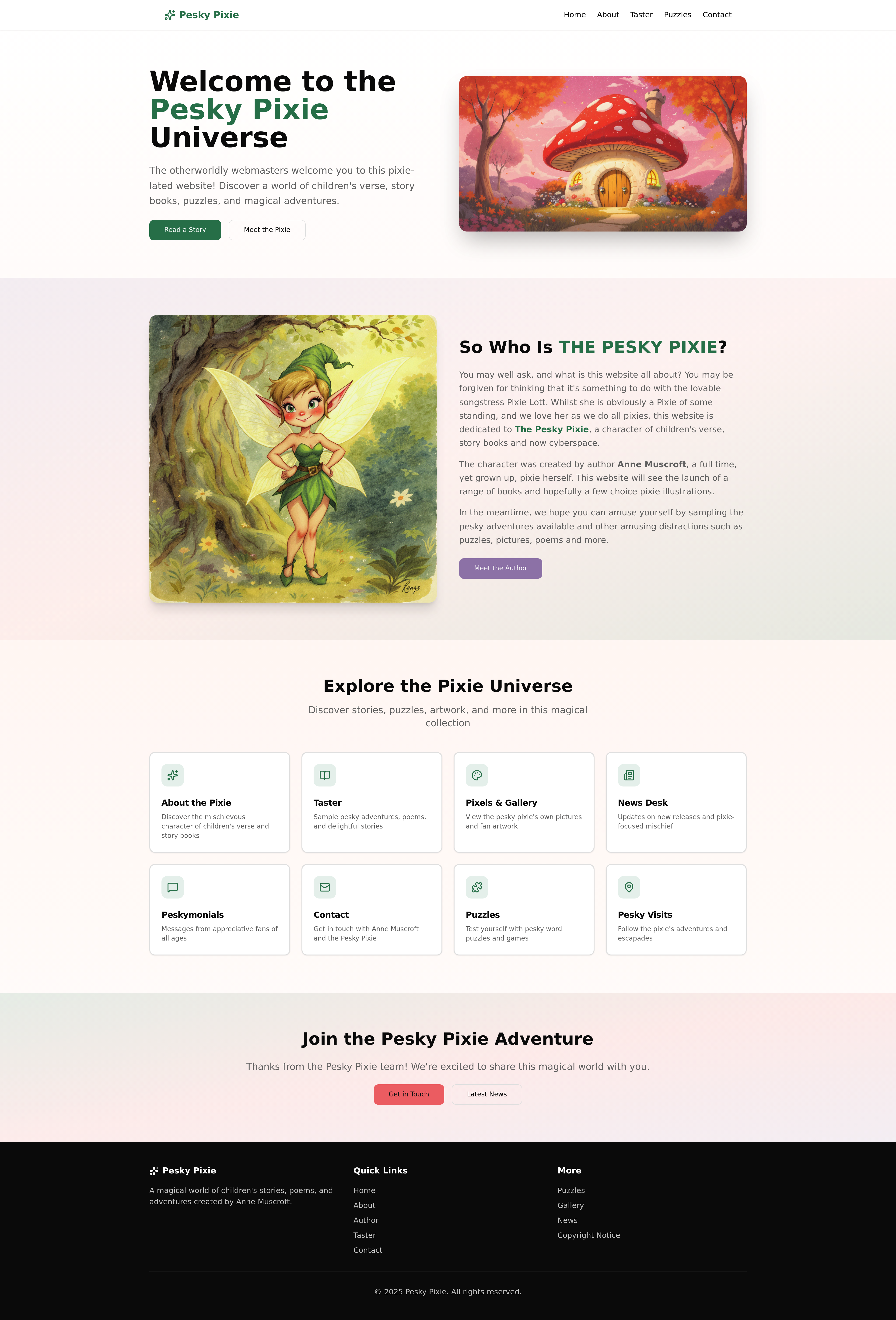 Pixie Website Redesign