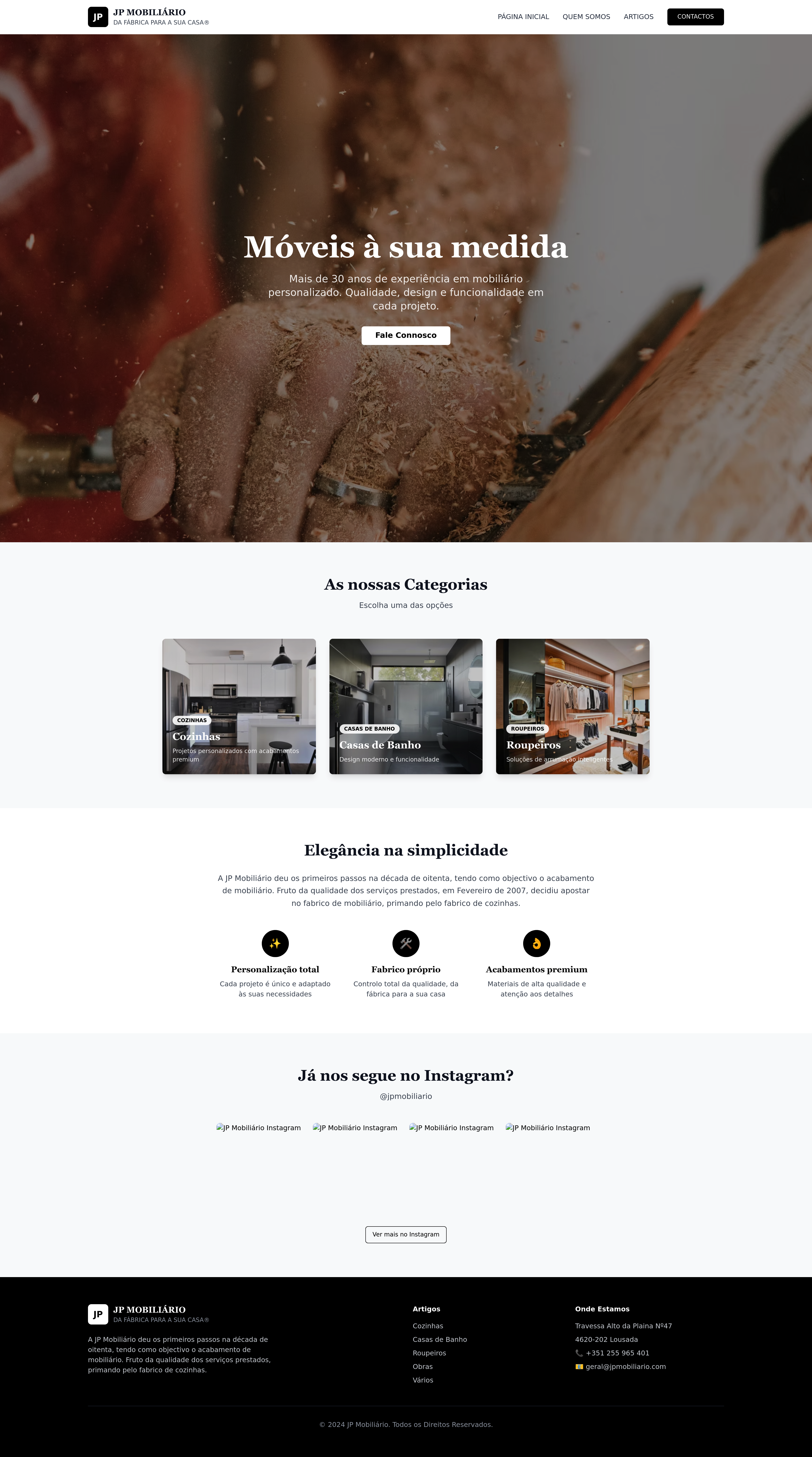 JP Mobiliario Site