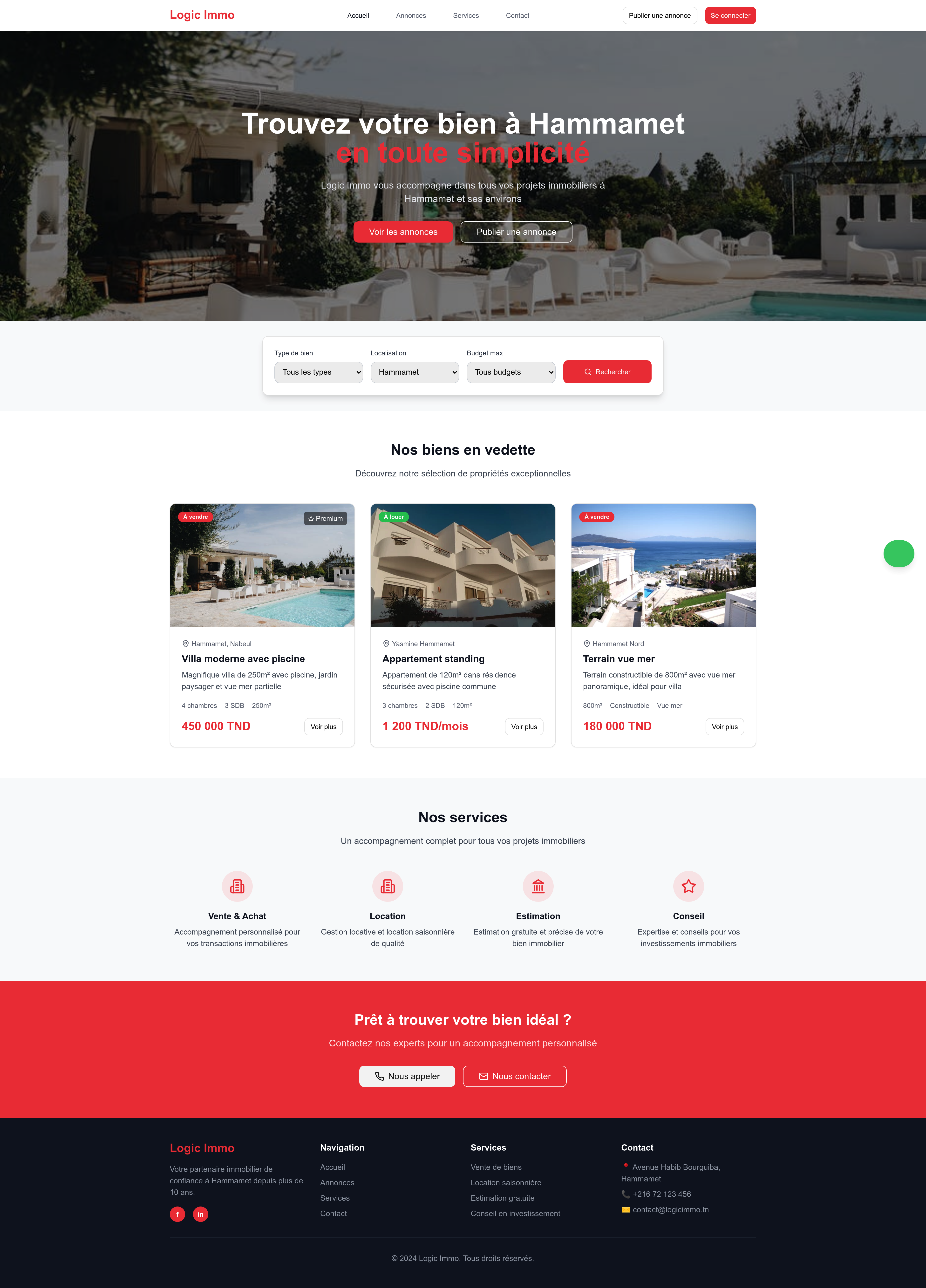 Logic Immo Website