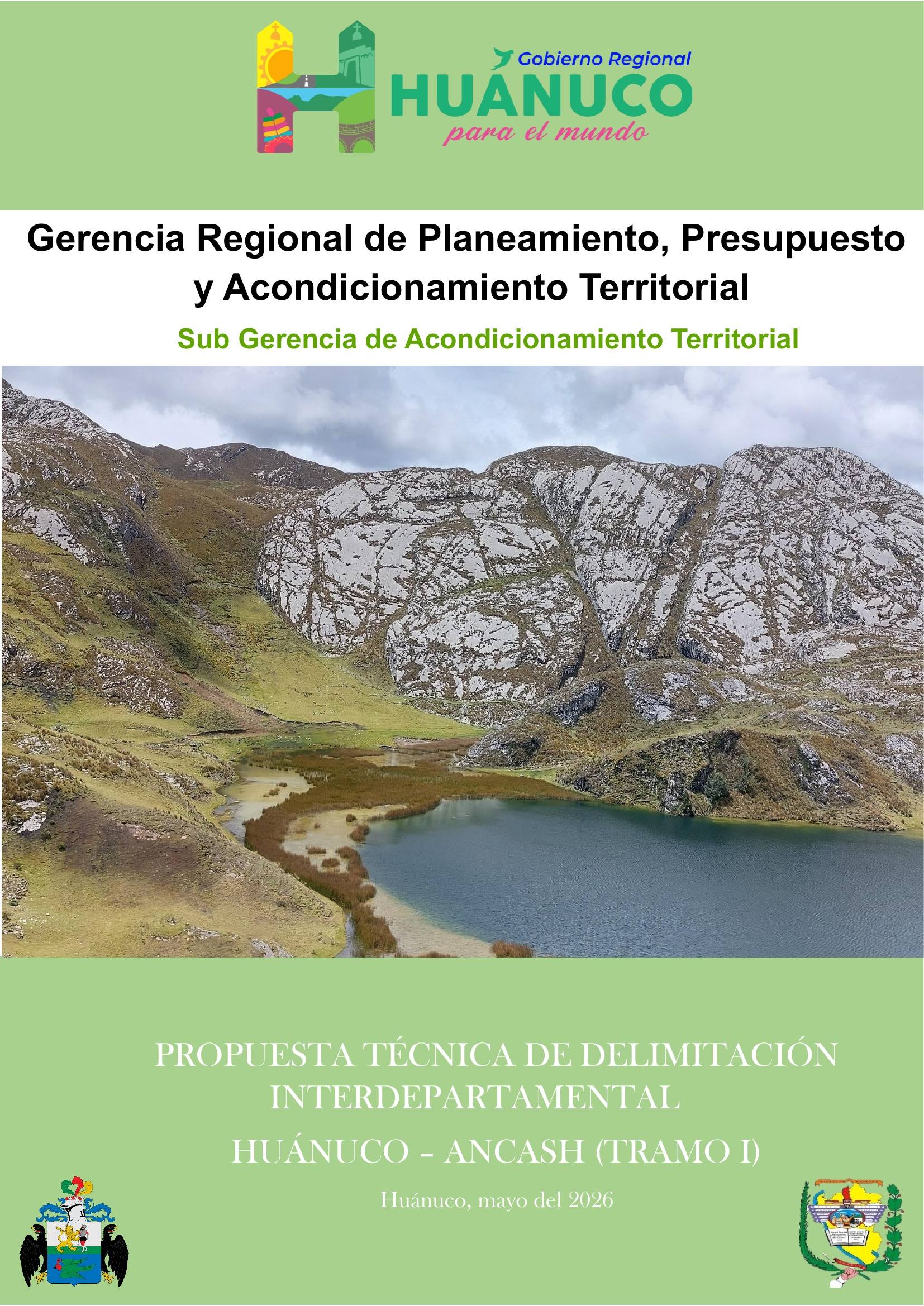 Trabajo de campo para la propuesta técnica de delimitación interdepartamental entre Huánuco y Áncash