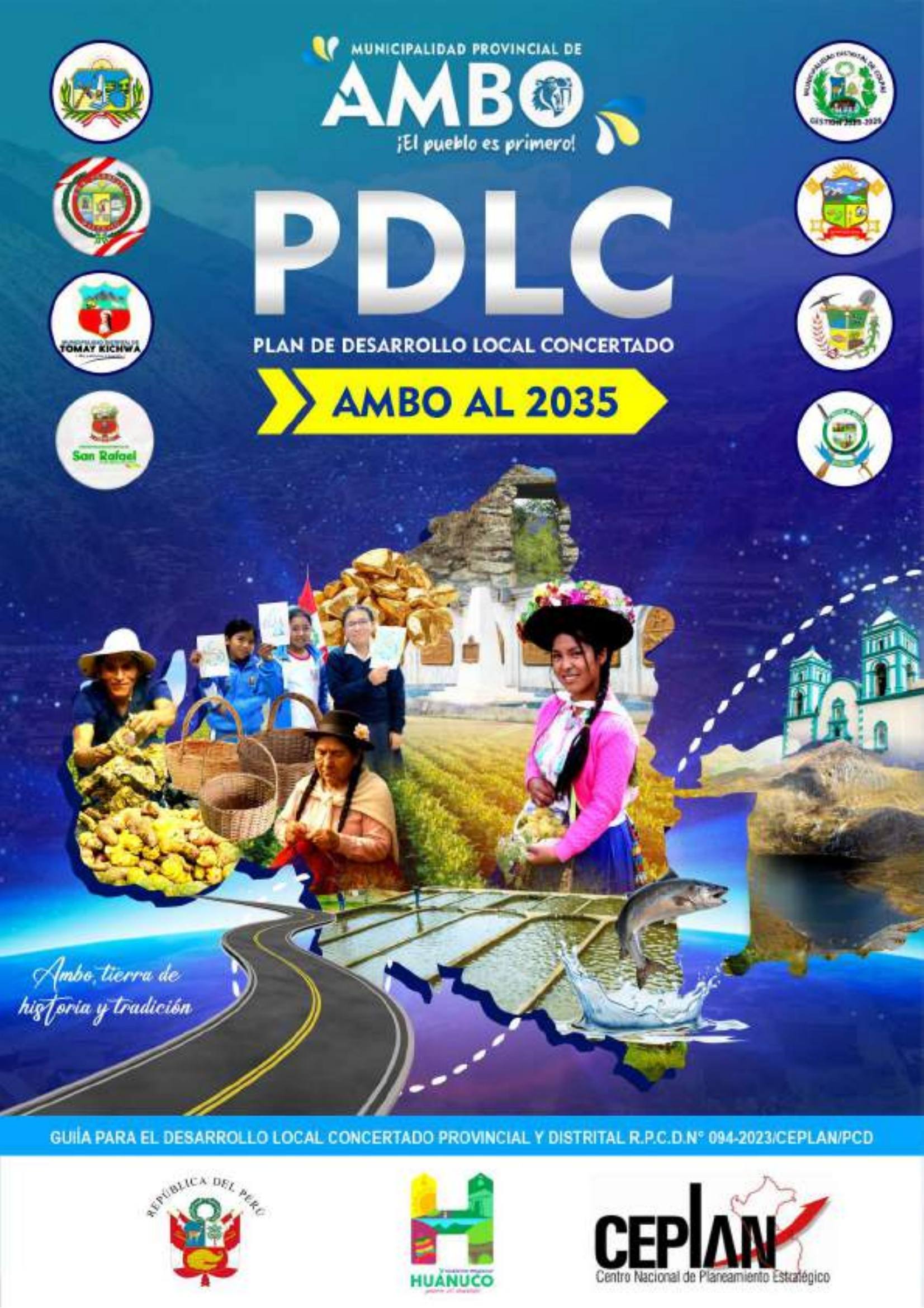 Portada del Plan de Desarrollo Local Concertado Provincial Ambo al 2035