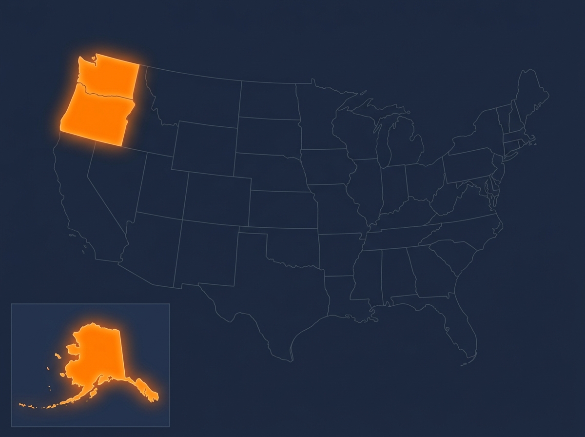 Heated driveway service map — West States states