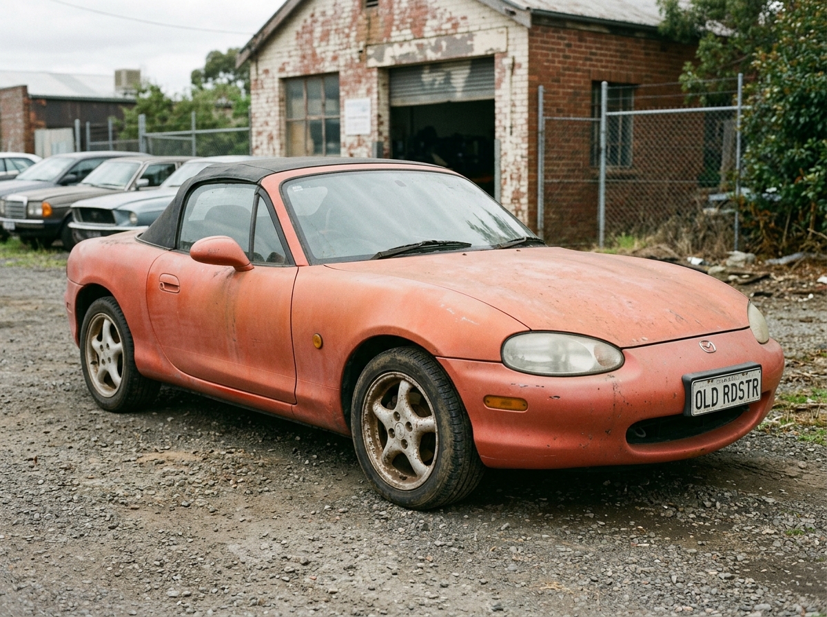Obnova laku MX-5 NB — před