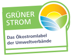 Produziert mit 100% Ökostrom