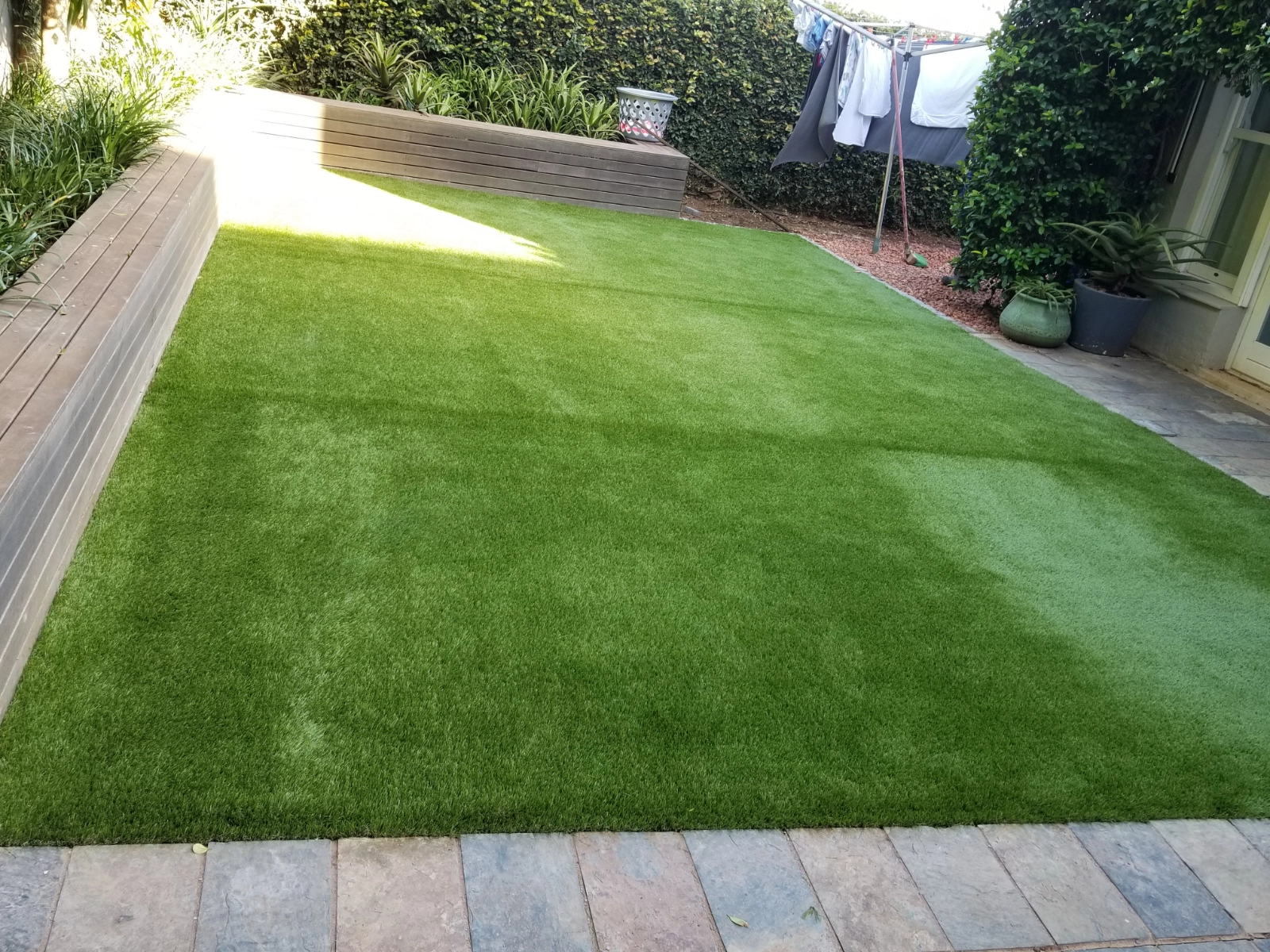 Artificial grass garden installation in Durban