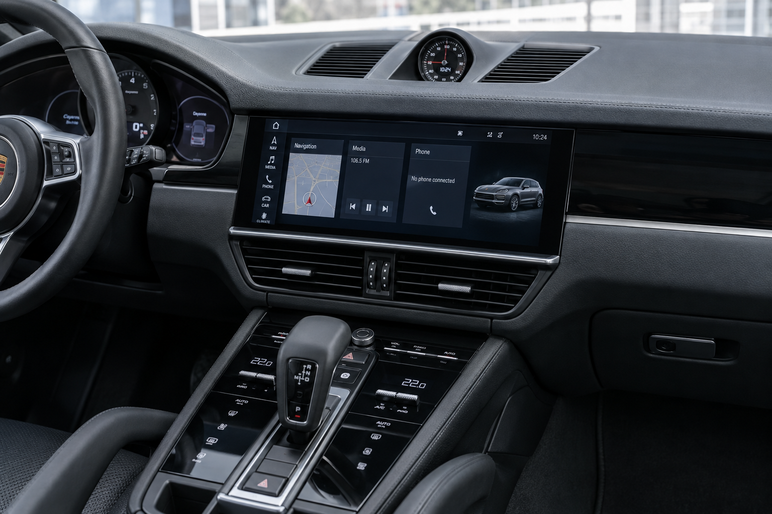 Porsche PCM 5.0 dashboard