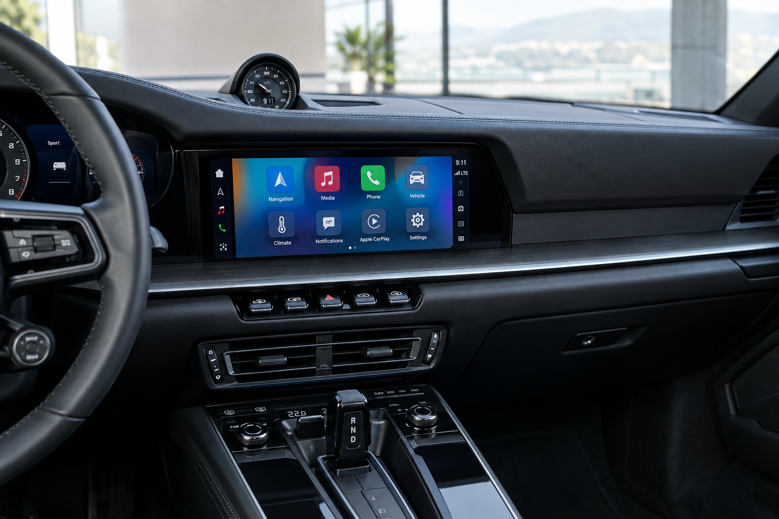 Porsche PCM 6.0 dashboard