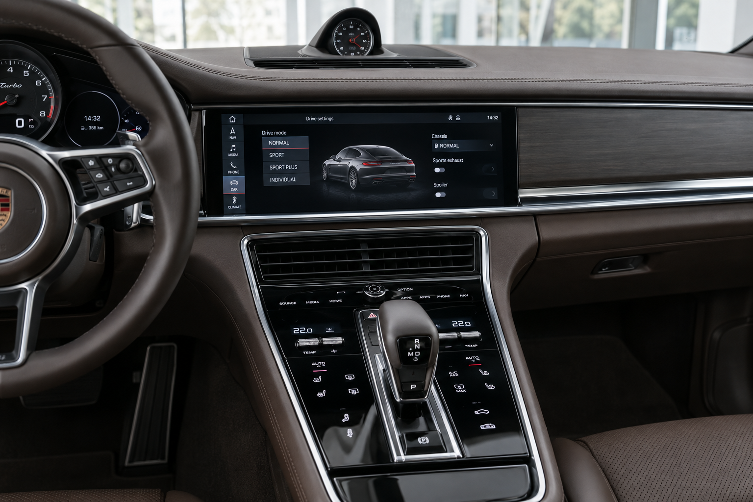 Porsche PCM 4.1 dashboard