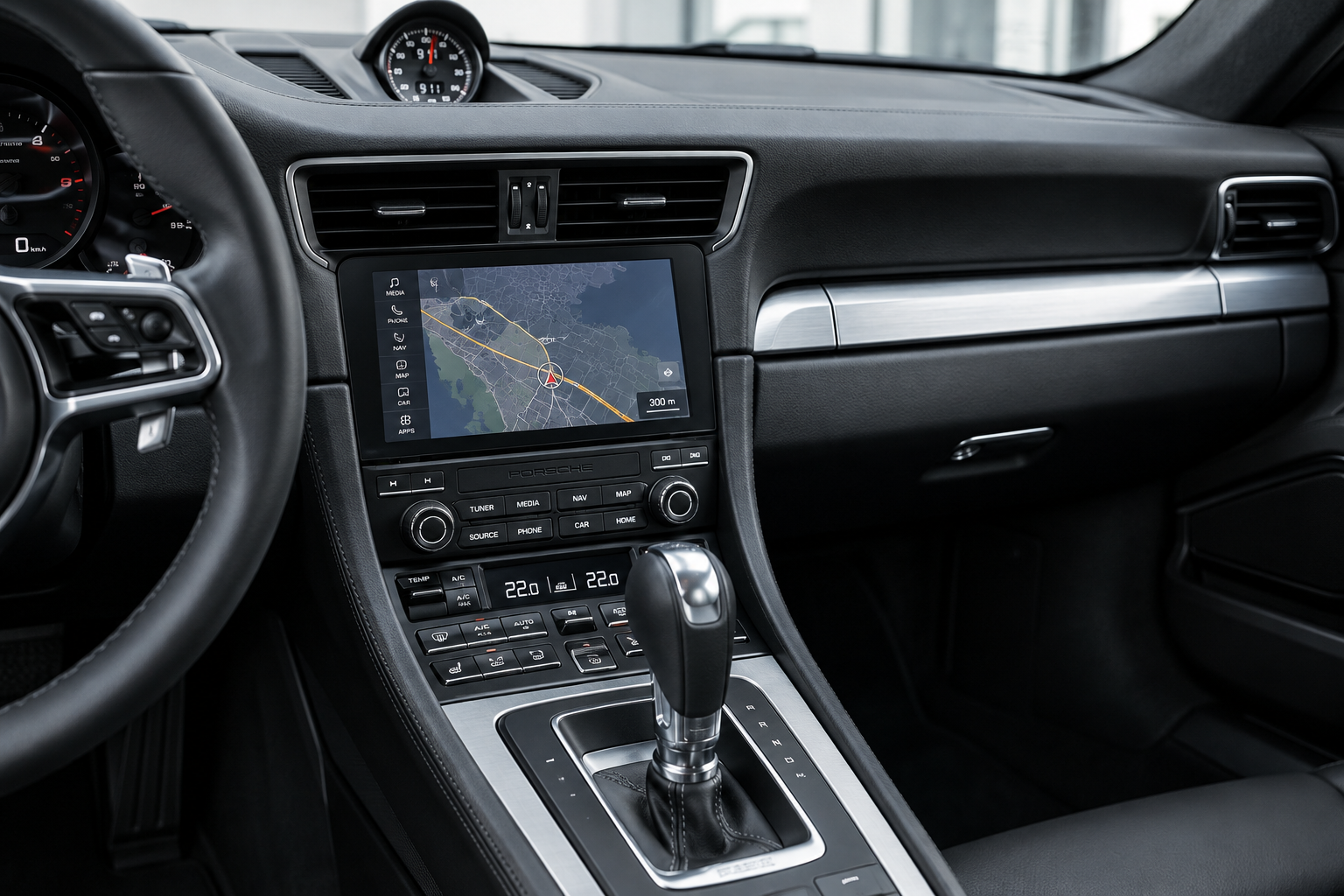 Porsche PCM 4.0 dashboard