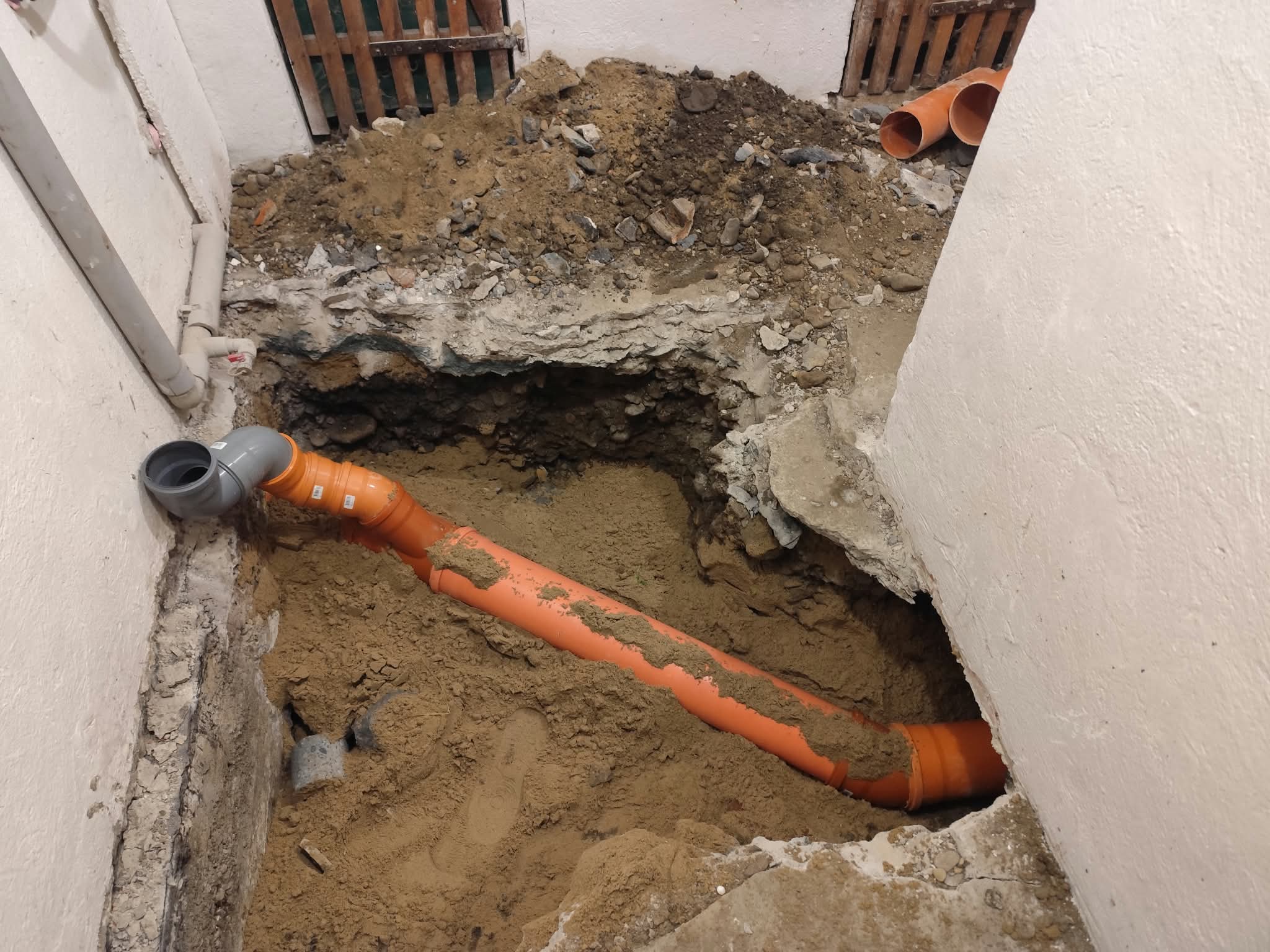 Uložení kanalizace ve výkopu