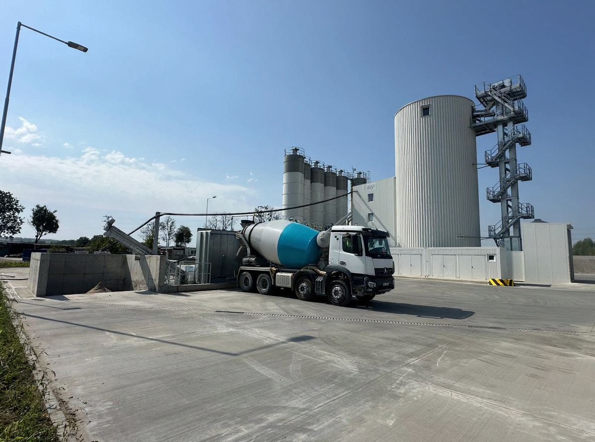 Moderní betonárna vyrobená firmou 3VS - Betonservis s.r.o. v České republice