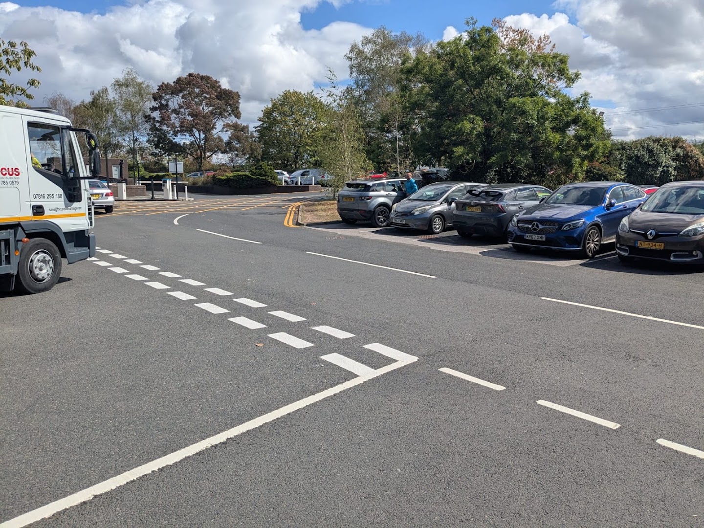 Give way, road way, parking, West Midlands
