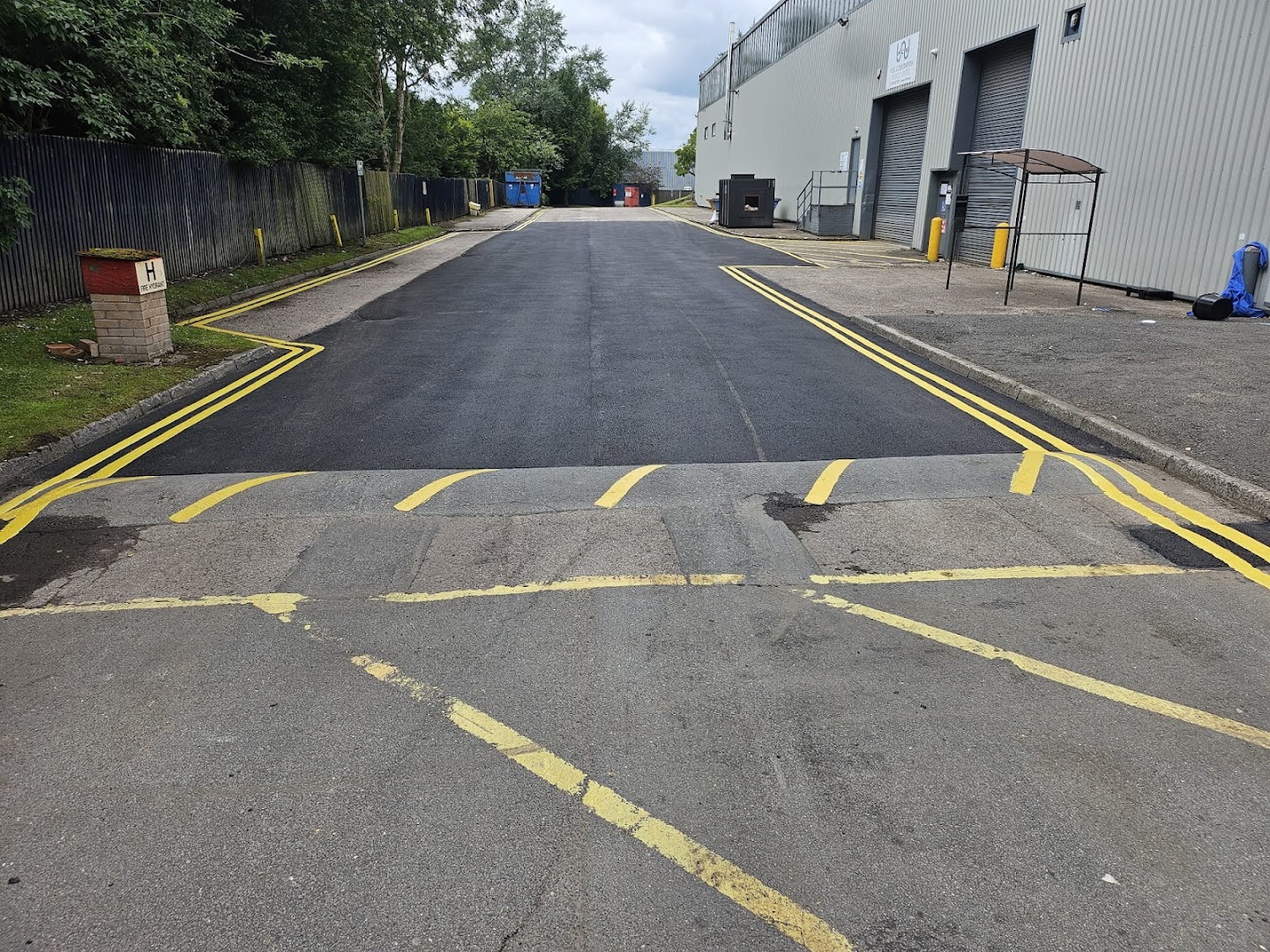 trading estate markings-1, telford